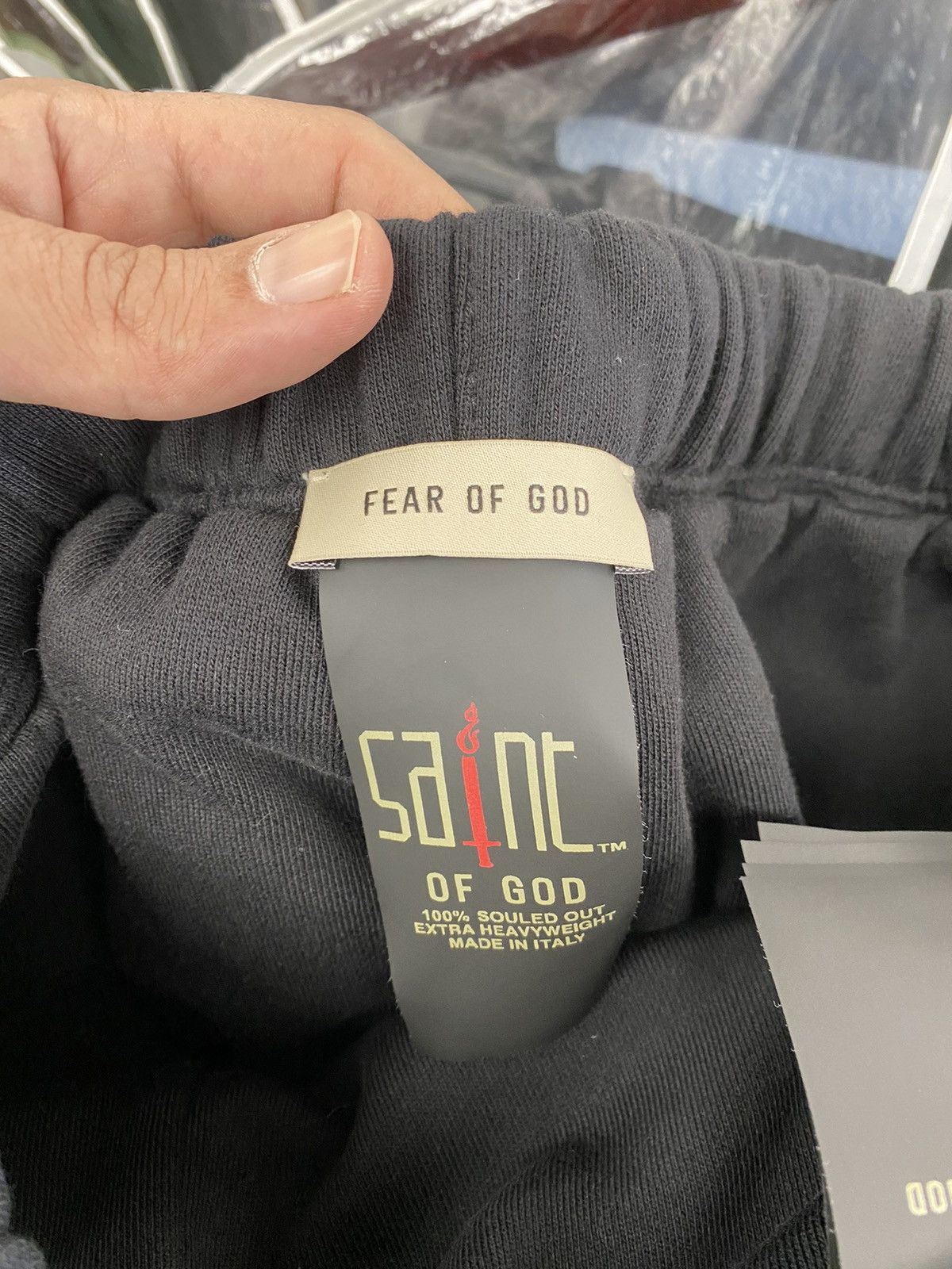 Fear of God × Saint Michael Saint Michael x fear of god Saint of God sweatpants black Size US 32 / EU 48 - 14 Thumbnail