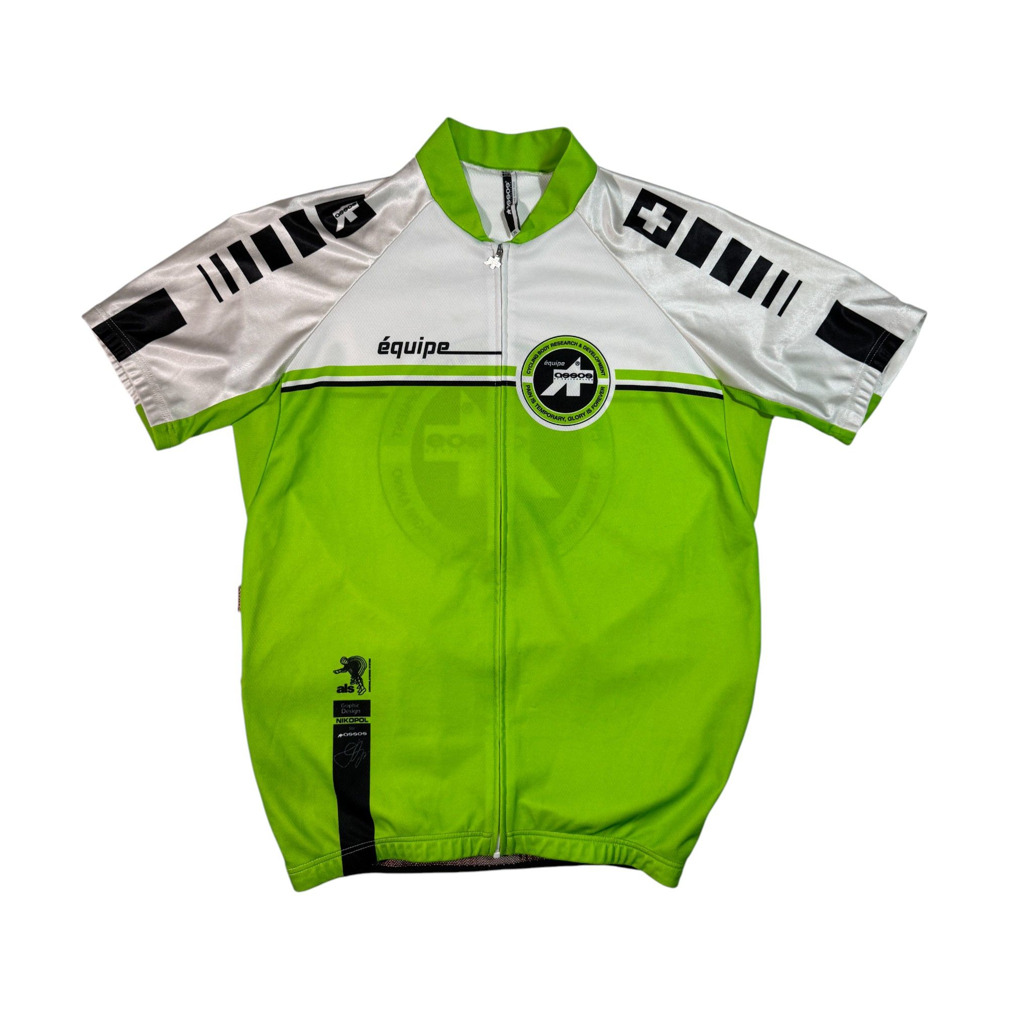 Bicycle Assos Equipe Cycling Jersey Bicycle Full Zip Green XL Size US XL / EU 56 / 4 - 1 Thumbnail