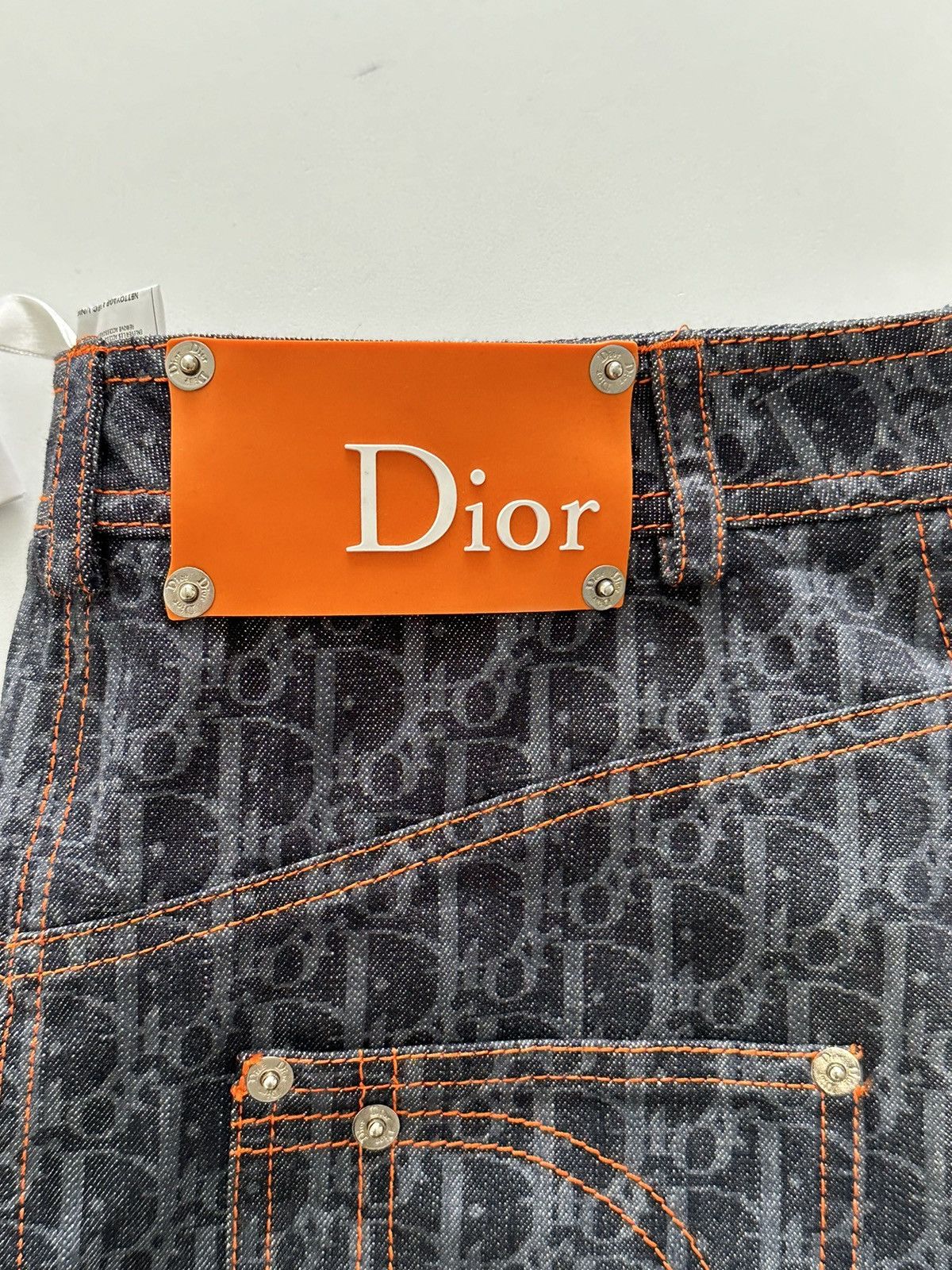 Dior Dior Trotter Denim Flight Mini Skirt Size 36" / US 14 / IT 50 - 9 Thumbnail