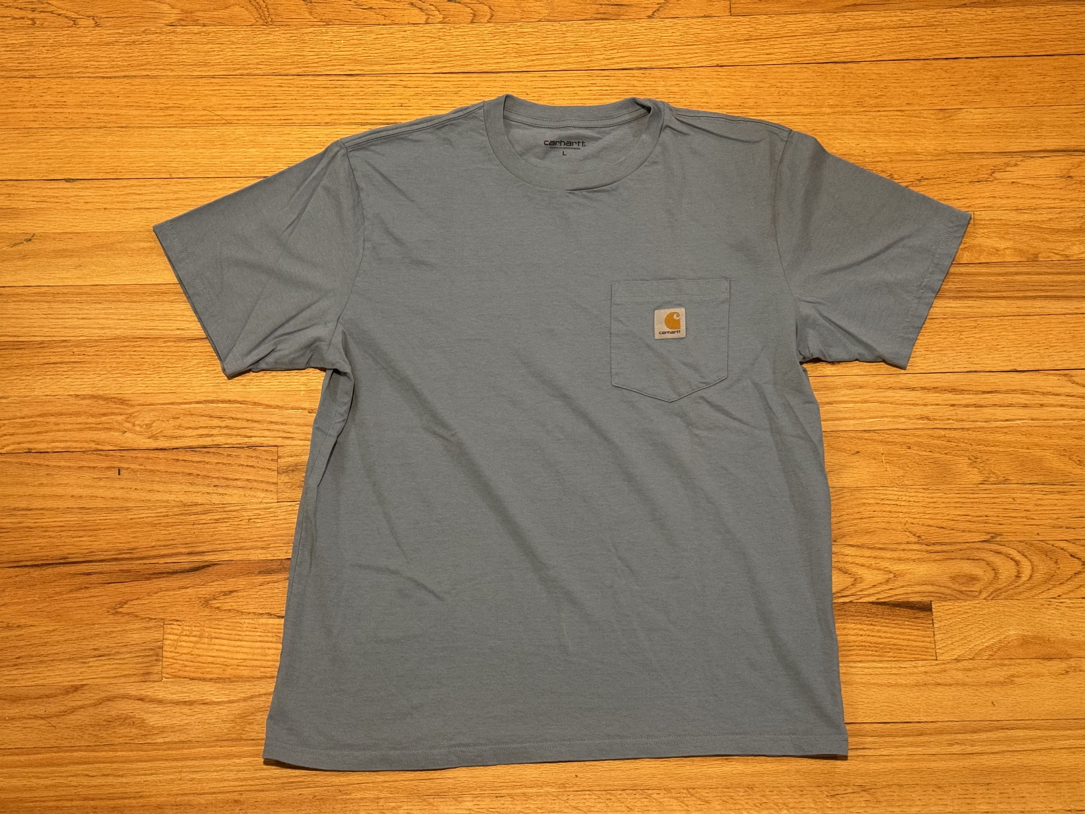 Carhartt Wip Baby Blue Carhartt WIP Pocket Tee Size US L / EU 52-54 / 3 - 2 Thumbnail