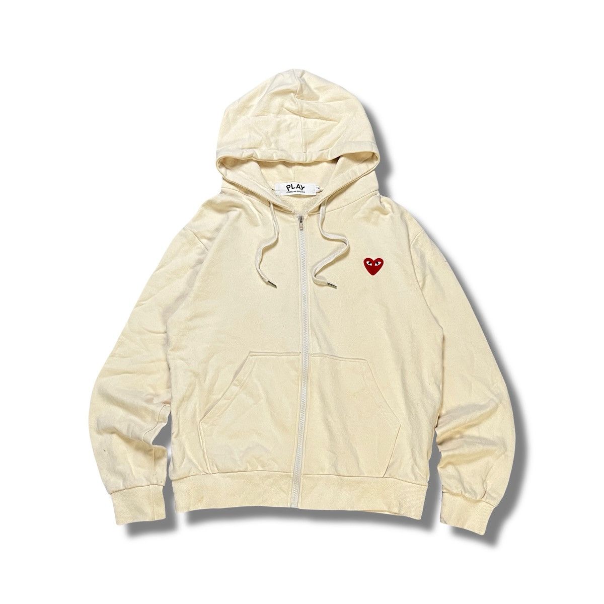 Comme des Garcons CDG Play Hoodie Zip Jacket Red Heart Patch Japan Streetwear Size US M / EU 48-50 / 2 - 1 Thumbnail