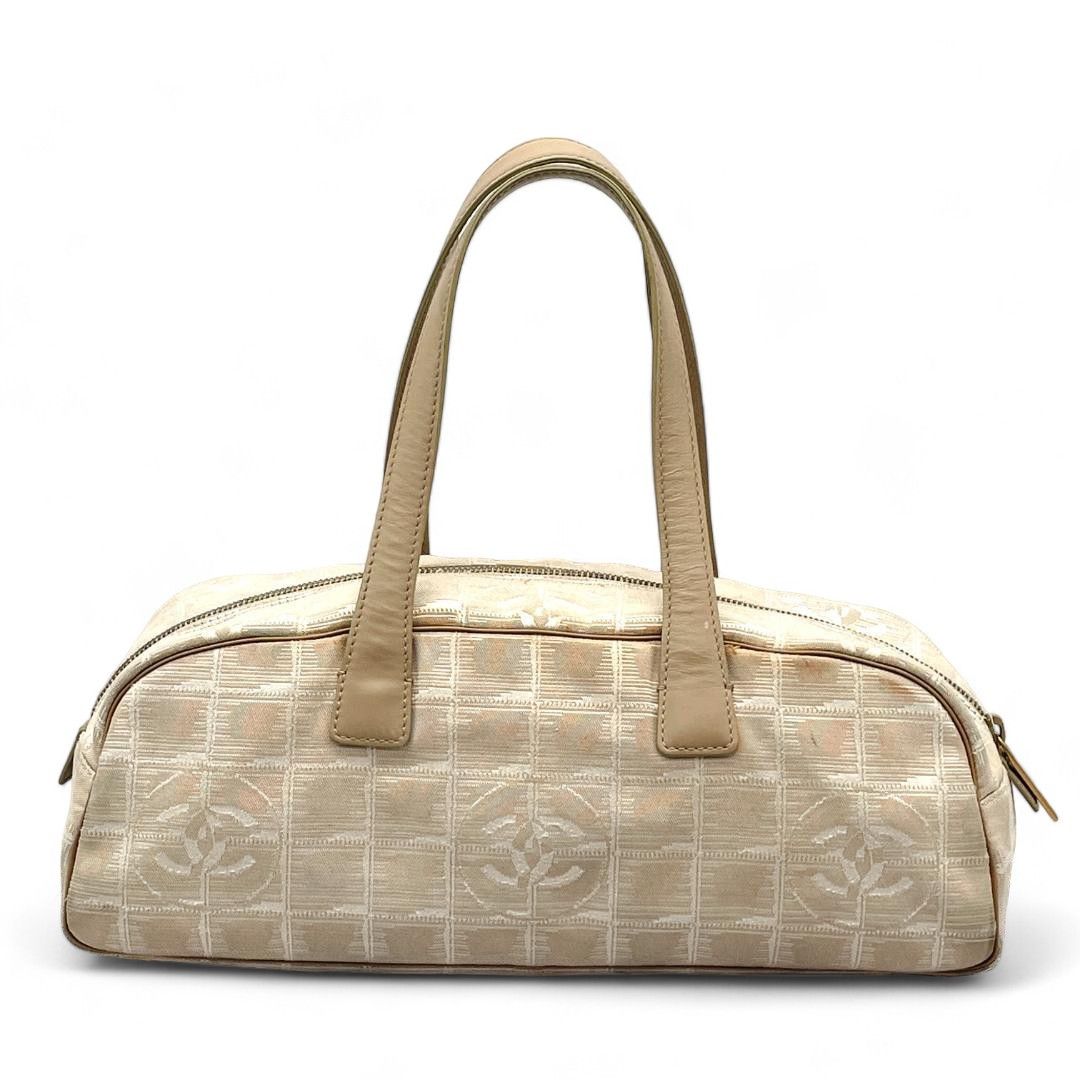 Chanel Chanel - Coco Handbag Mini Boston Travel Line White Monogram Size ONE SIZE - 2 Thumbnail