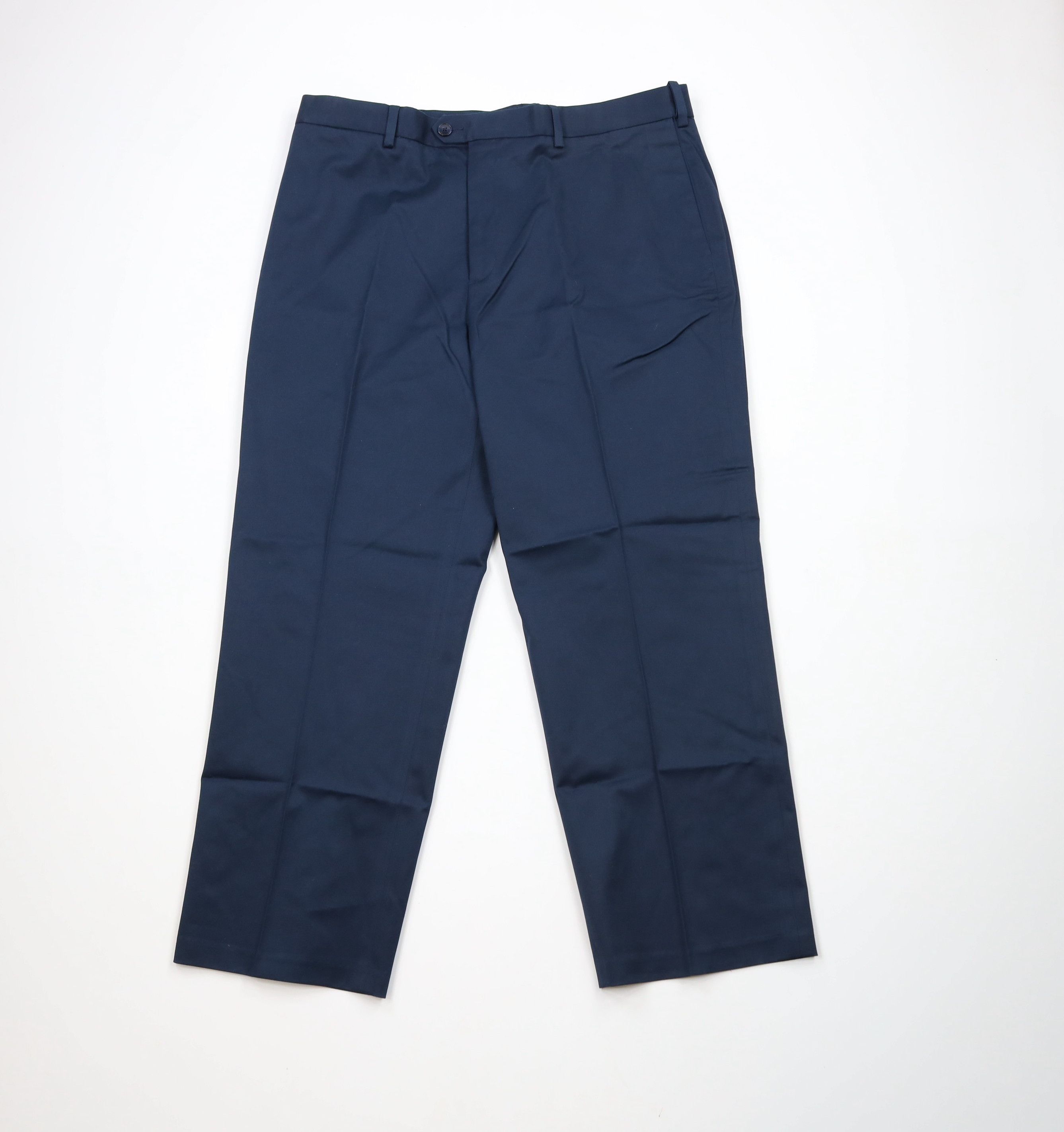 Perry Ellis × Vintage New Perry Ellis Fit Flex Stretch Chino Pants Trousers Blue Size US 38 / EU 54 - 1 Thumbnail