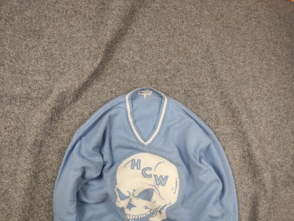 Japanese Brand Heaven Can Wait Design Skull Logo V Chek Oversized sweater Size US S / EU 44-46 / 1 - 1 Thumbnail
