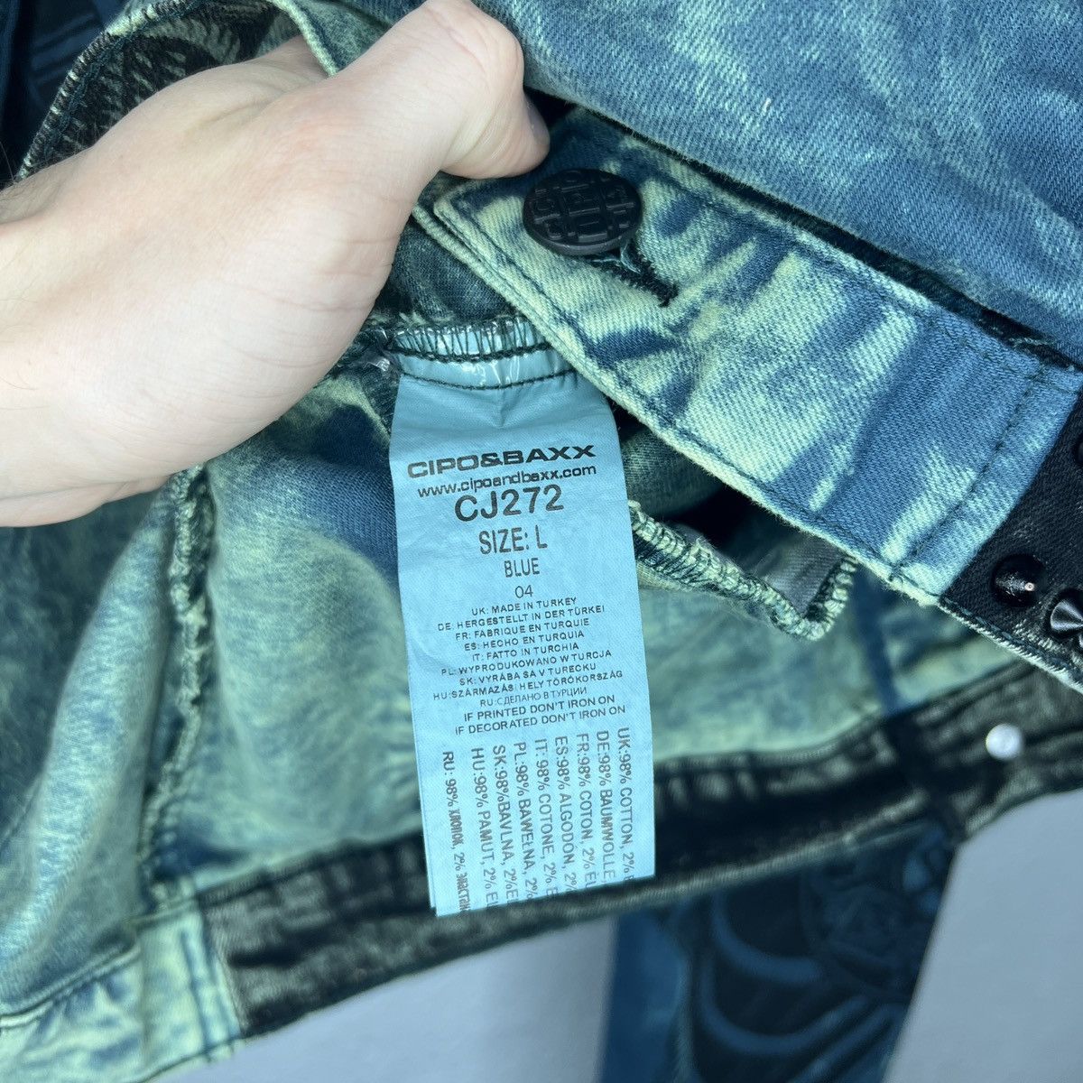Other Cipo & Baxx Sick Skull Full Printed Denim Jacket Studded Size US L / EU 52-54 / 3 - 10 Thumbnail