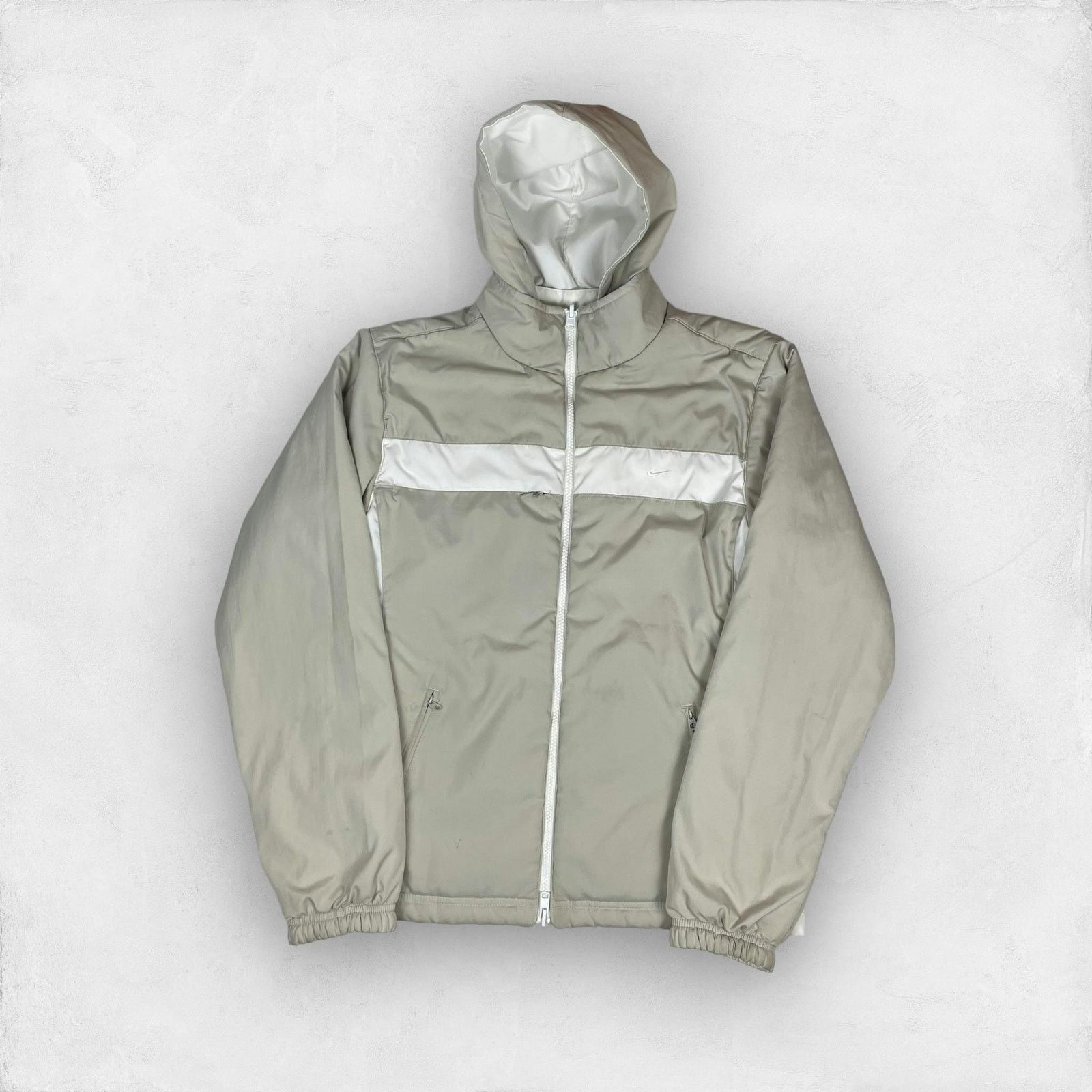 Nike × Vintage Nike Adults White Reversible Full Zip Hooded Jacket Medium Size US M / EU 48-50 / 2 - 1 Thumbnail