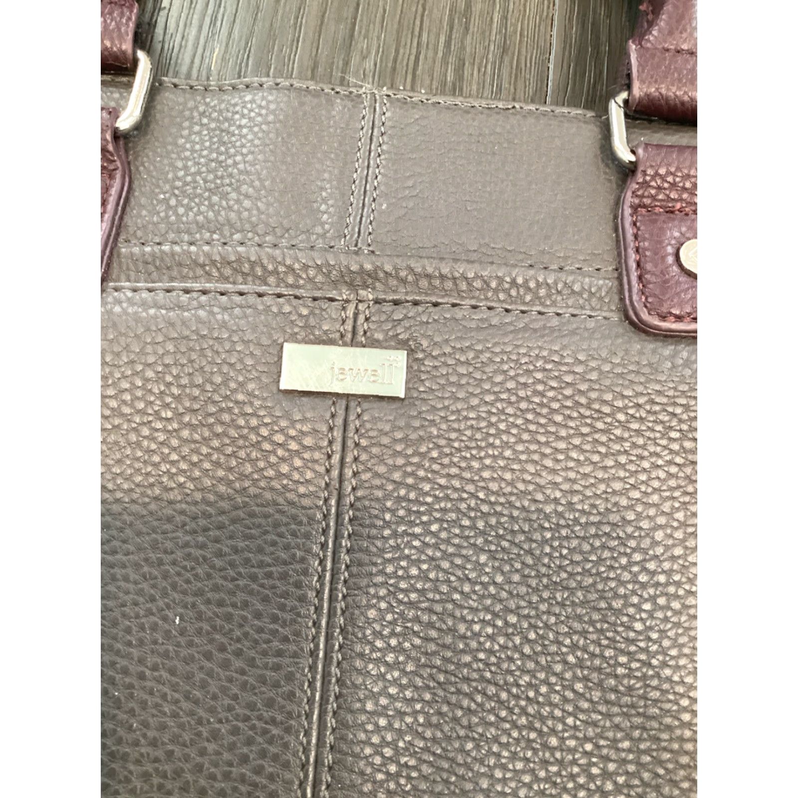 Vintage Jewell Faux Snakeskin Tote Purse Large 3 Tone Gray Brown Beige with Detachable Strap for Women Size ONE SIZE - 2 Thumbnail