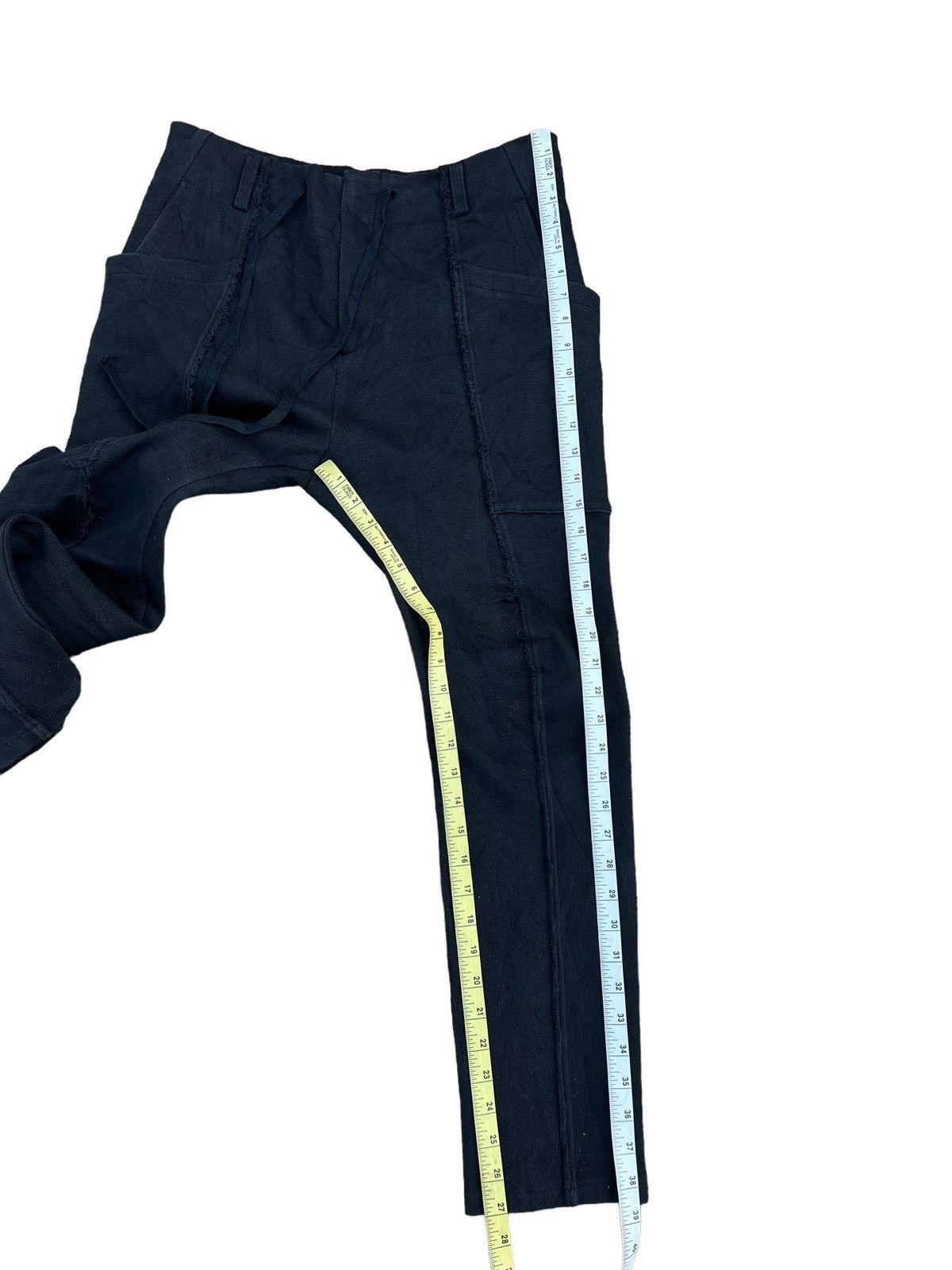 Bajra Bajra Made in Japan Raw Cut Black Trouser Stretch Pant Size US 30 / EU 46 - 5 Thumbnail