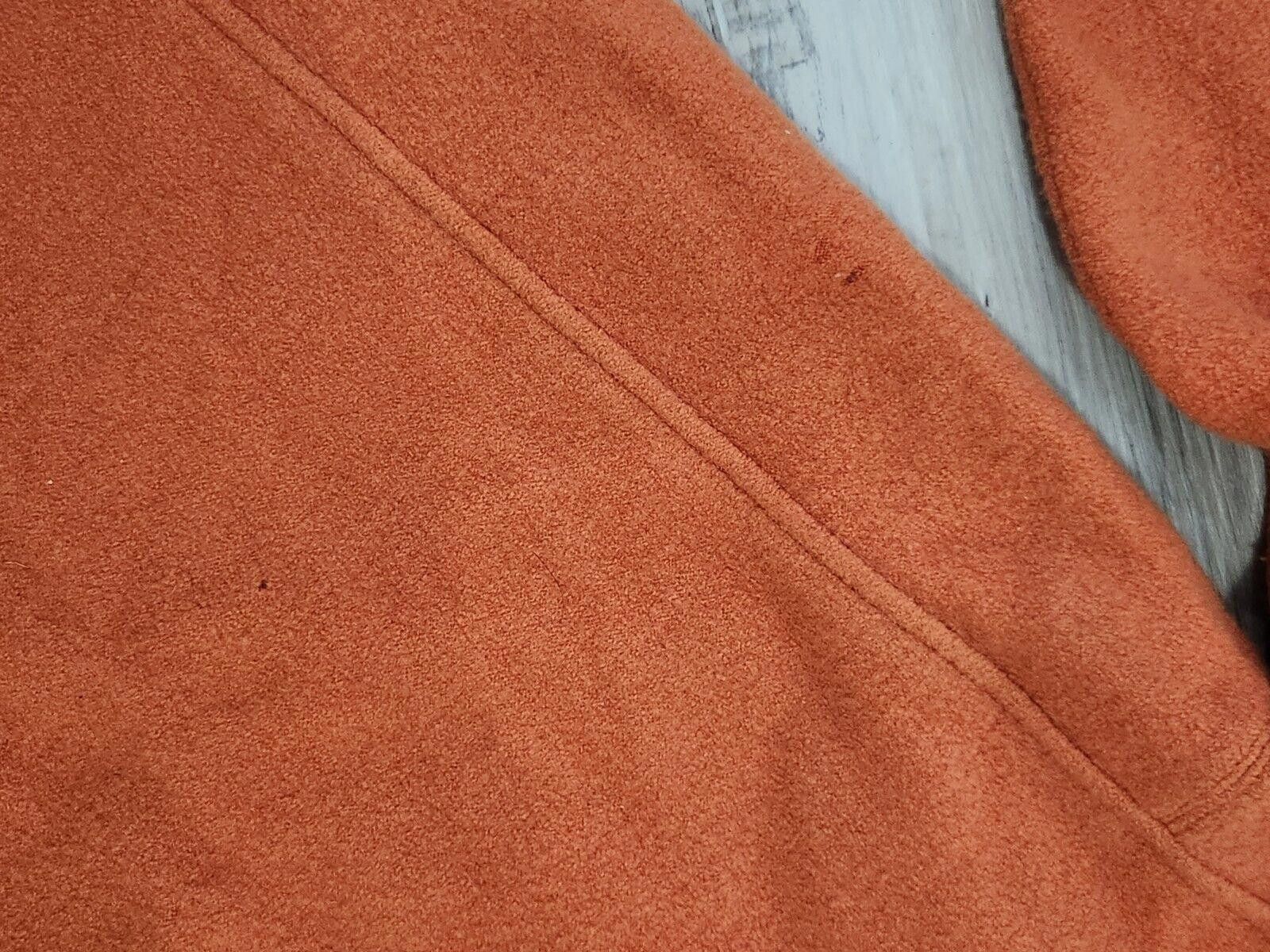 Designer Doncaster Womens Coat Wool Large Orange Collared Size L / US 10 / IT 46 - 6 Thumbnail