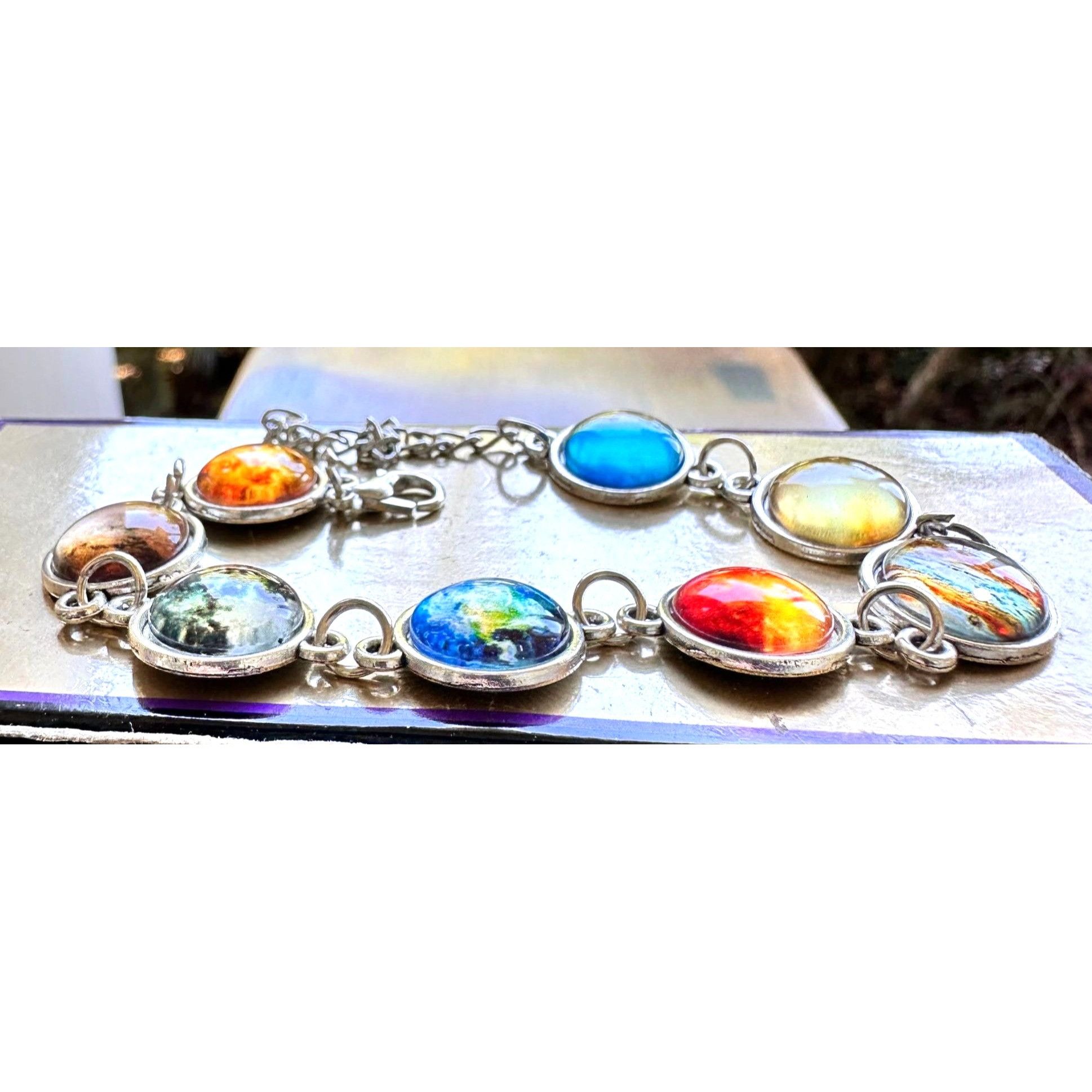 Handmade Solar System Bracelet New Planets Earth Universe Lobster Hoo Size ONE SIZE - 10 Thumbnail