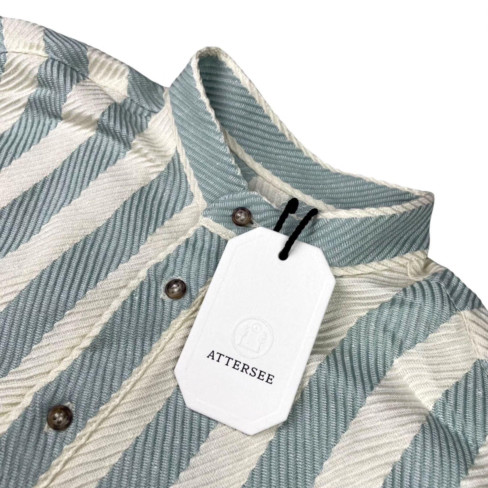 Vintage VINTAGE? No. Attersee The New Caftan Tunic Dress Blue Stripe Herringbone Kaftan Dress Shirt? Size S / US 4 / IT 40 - 3 Thumbnail