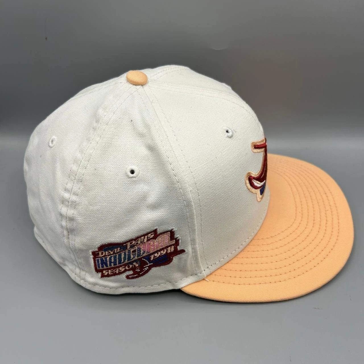 New Era Tampa Bay Devil Rays Hat Men 7 3/8 White MLB Fitted Cotton Size ONE SIZE - 3 Thumbnail