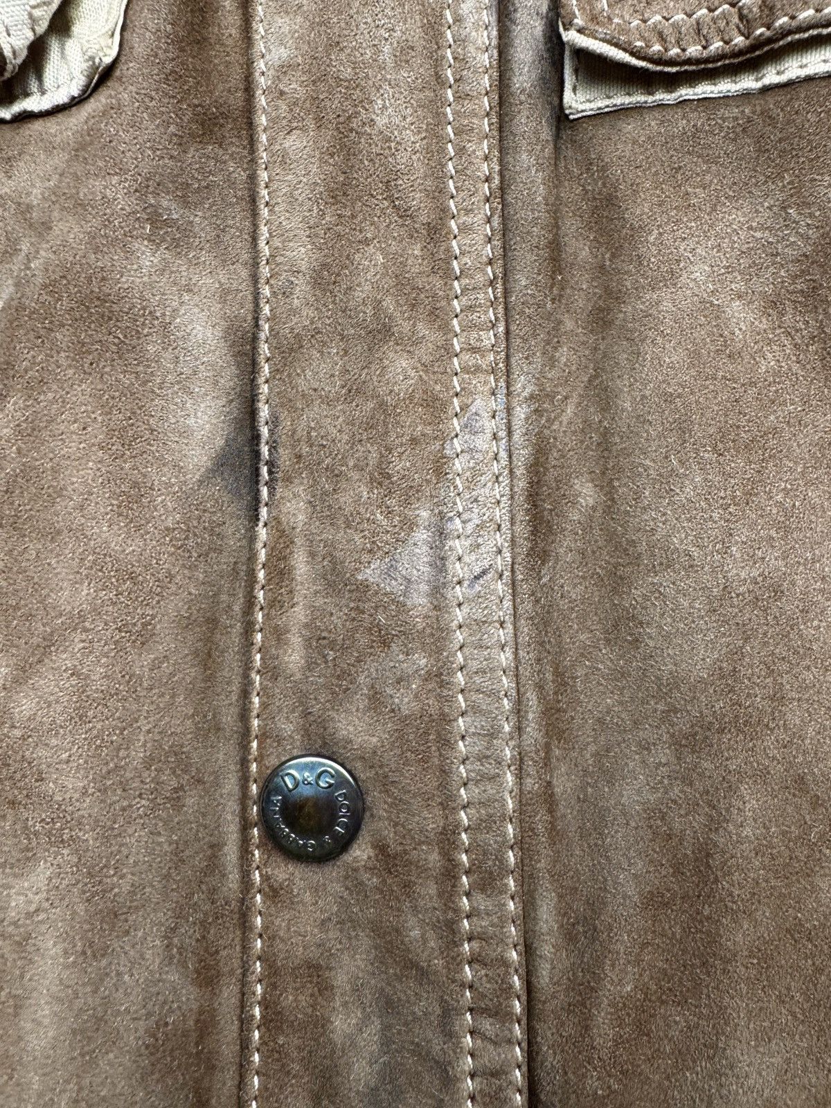 Dolce & Gabbana Dolce & Gabbana Leader SS05 lambskin suede leather jacket Size US L / EU 52-54 / 3 - 8 Thumbnail
