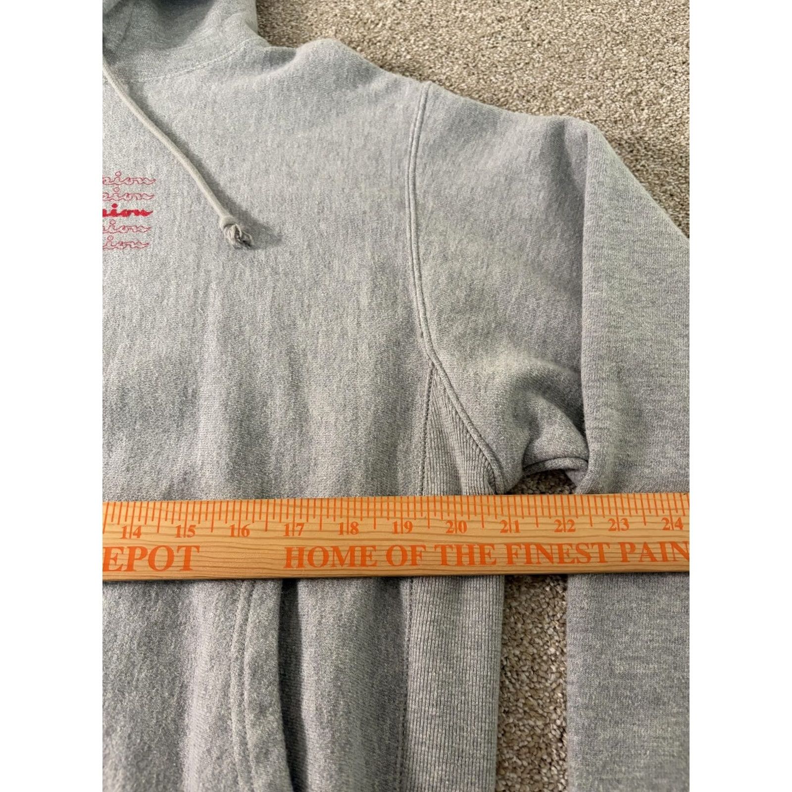 Champion Champion Reverse Weave Hoodie Mens M Gray Graphic Logo Fleece Sweatshirt Size US M / EU 48-50 / 2 - 3 Thumbnail