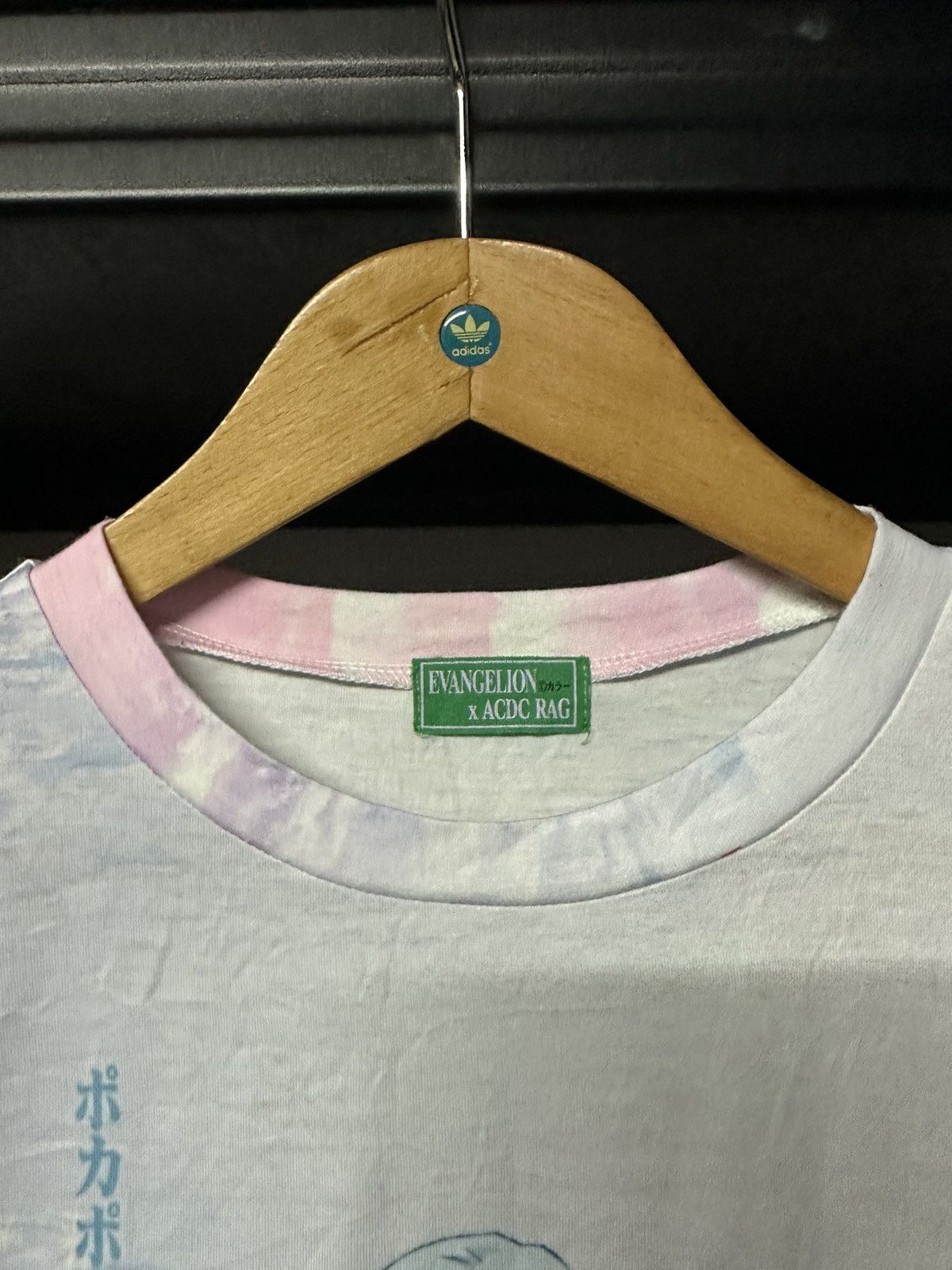 Anime × Vintage Vintage Evangelion X Acdc Rag Anime Manga Japan Tee Size US M / EU 48-50 / 2 - 3 Thumbnail