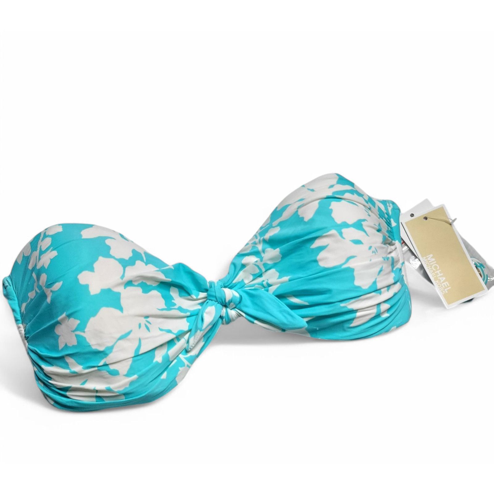 Michael Kors NWT MICHAEL KORS Floral Bandeau Bikini Top Size M Size ONE SIZE - 2 Thumbnail