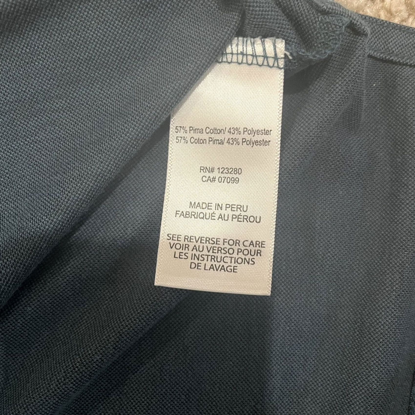 TravisMathew Travis Mathew Polo Golf Shirt Hidden Placket Navy Blue Gray Pocket Mens XL Size US XL / EU 56 / 4 - 6 Thumbnail