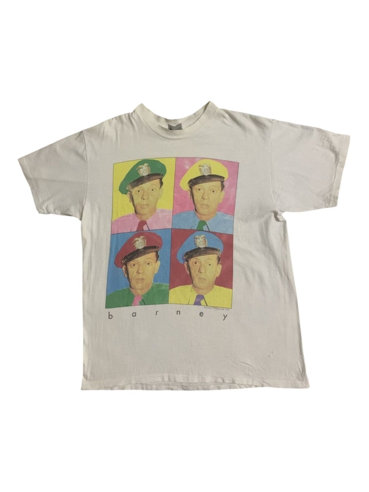 Vintage 90s AMERICAN TV SHOW BARNEY ANDY GRIFFITH SHOW ANDY WARHOLL Size US L / EU 52-54 / 3 - 1 Thumbnail
