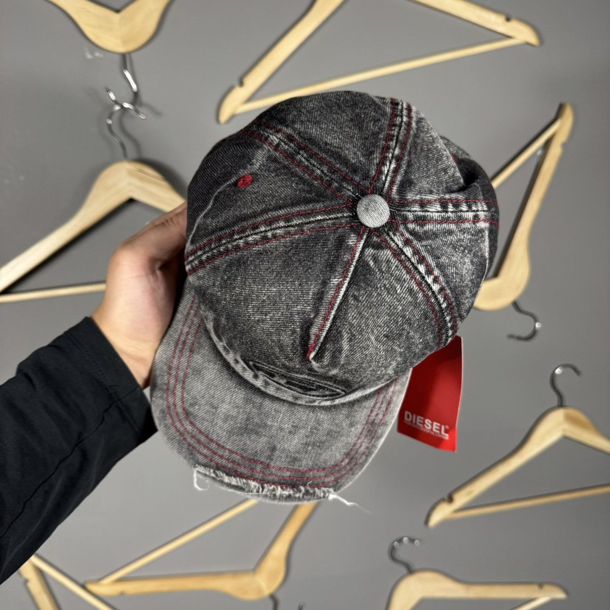 Diesel Diesel Distressed Y2K Denim Cap | Grailed