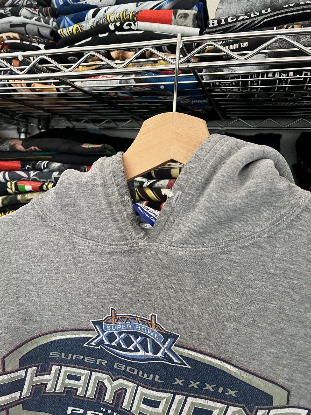 Reebok 2005 NFL New England Patriots Super Bowl XXXIX Hoodie Size US M / EU 48-50 / 2 - 7 Thumbnail