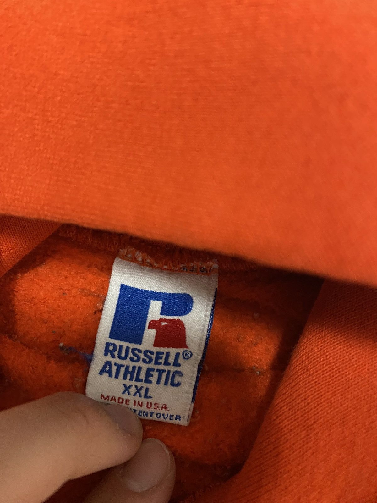 Russell Athletic × Vintage Vintage 90’s Clemson Thrashed Russell Athletic Hoodie XXL Size US XXL / EU 58 / 5 - 5 Thumbnail