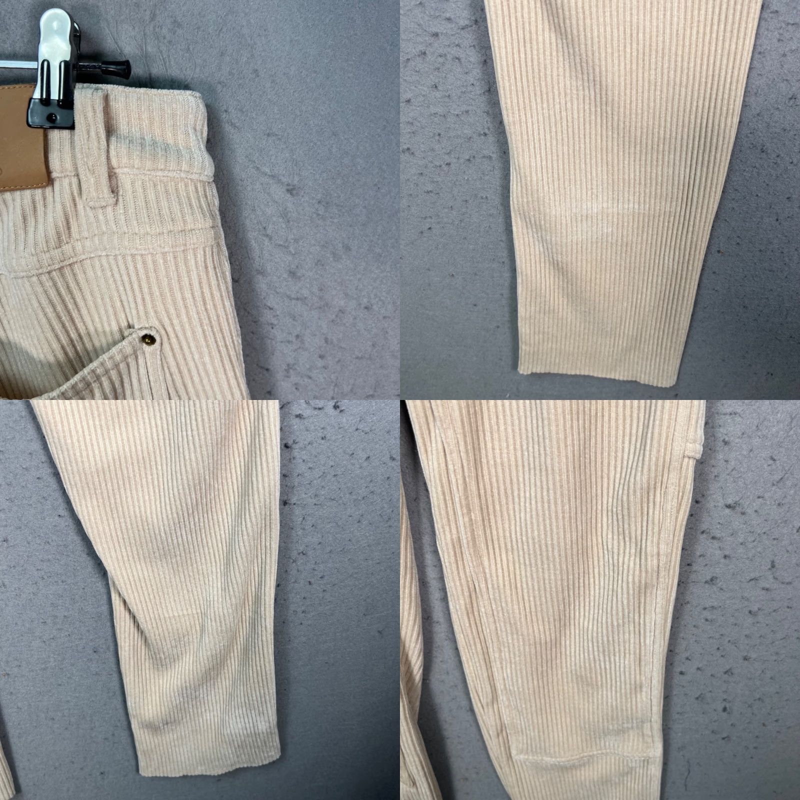 Vintage VINTAGE Yitai Mens XS Beige Corduroy Double Knee Carpenter Pants Utility Size US 27 - 8 Thumbnail