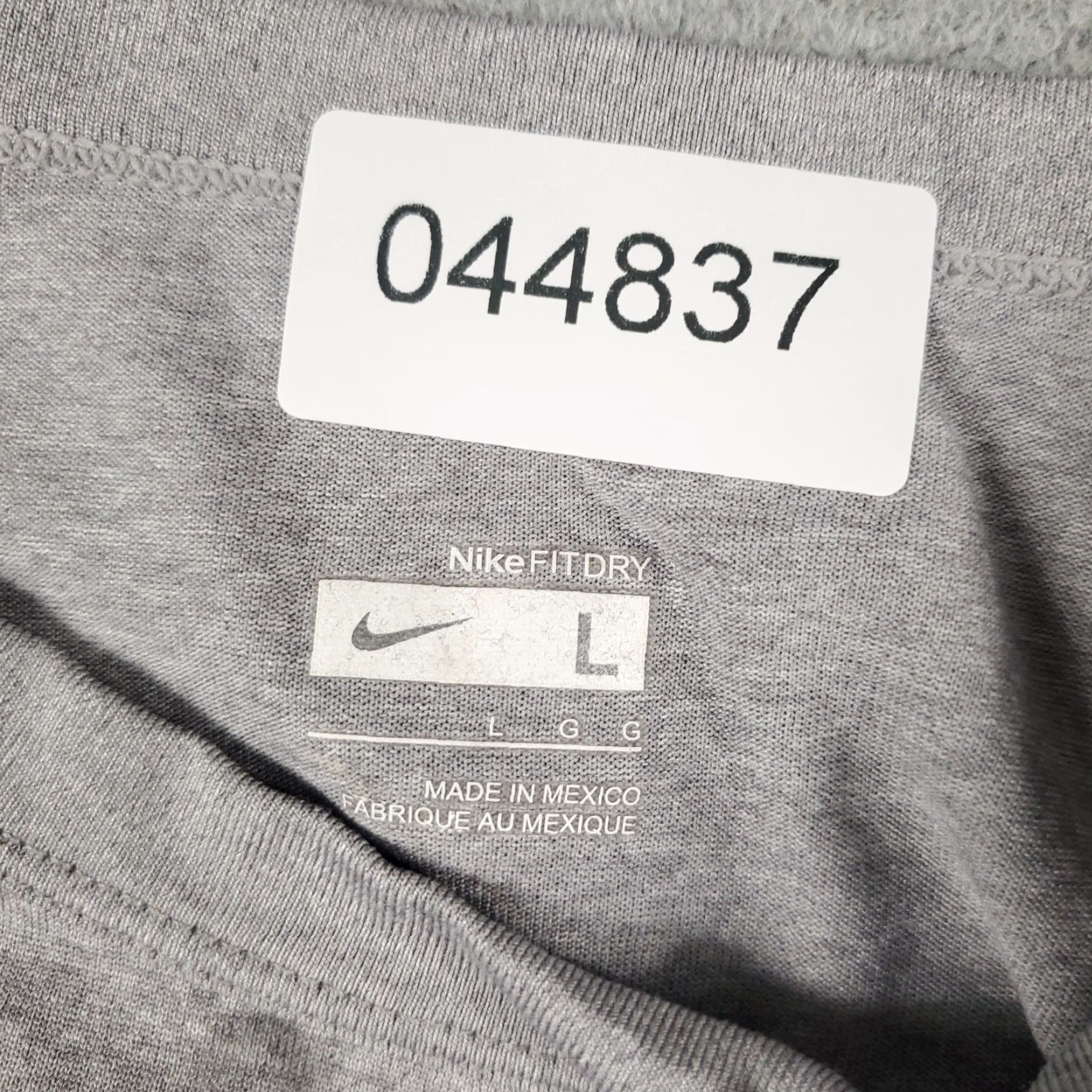 Nike Nike T-Shirt Mens Large Gray Casual Short Sleeve Crew Neck Sports Size US L / EU 52-54 / 3 - 6 Thumbnail