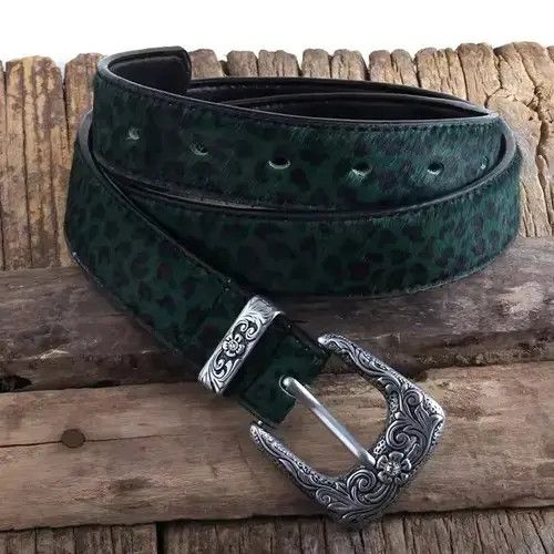 Other Akahori x Marie Leopard Spotted Split Leather Belt Size ONE SIZE - 6 Thumbnail