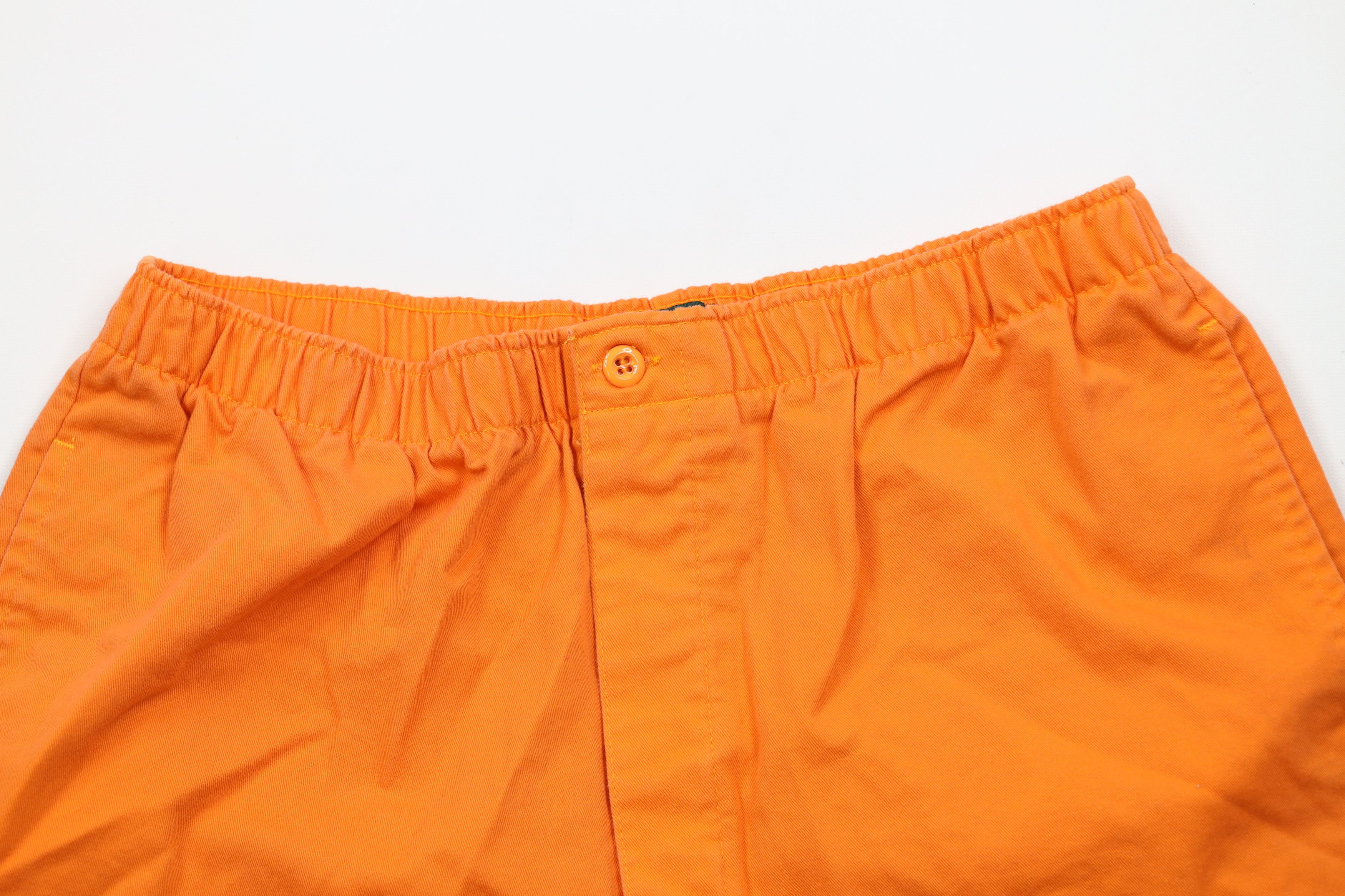J.Crew × Vintage Vintage 90s J Crew Cotton Above Knee Shorts Orange USA Size US 34 / EU 50 - 2 Thumbnail