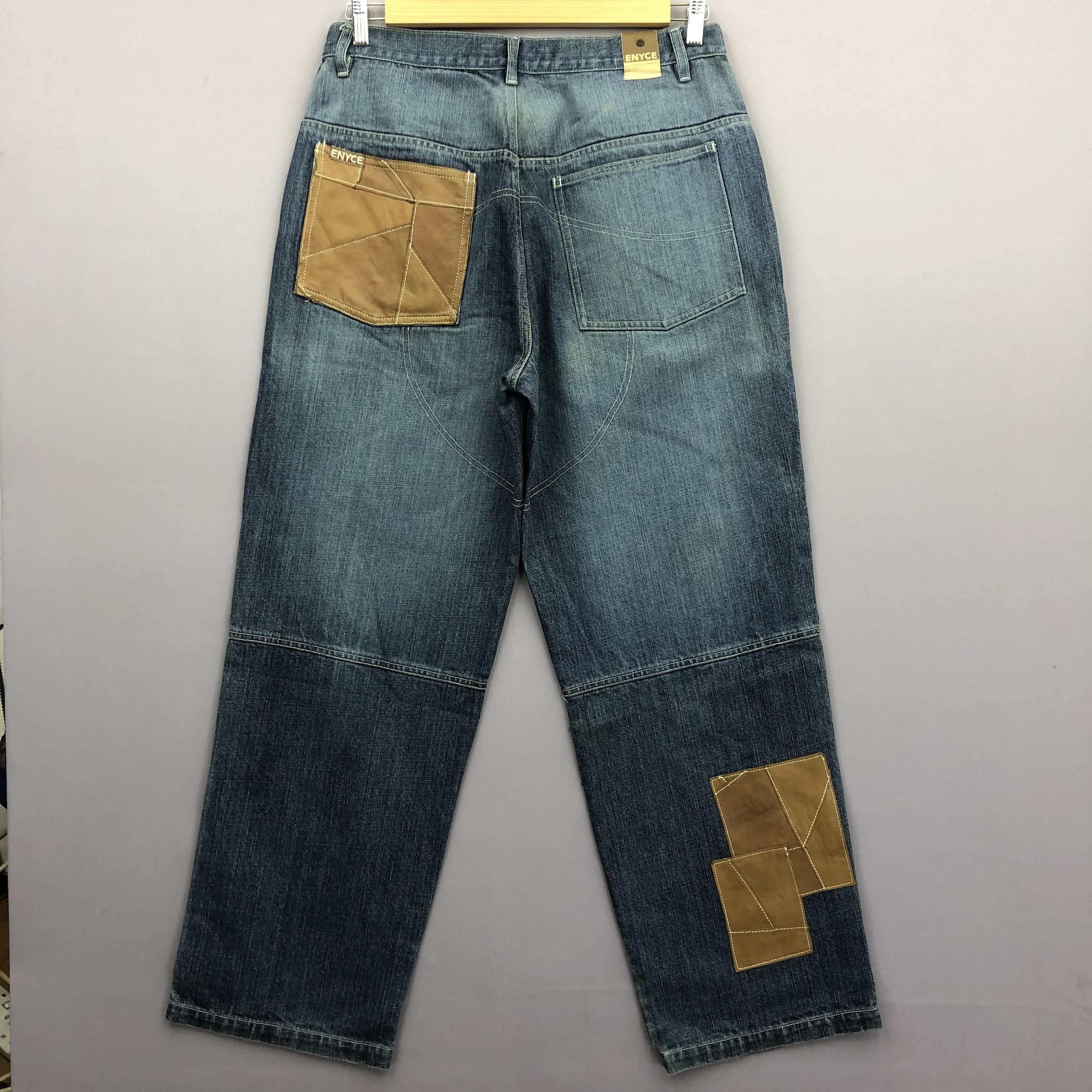 ENYCE LEATHER DOUBLE KNEE PANTS 34