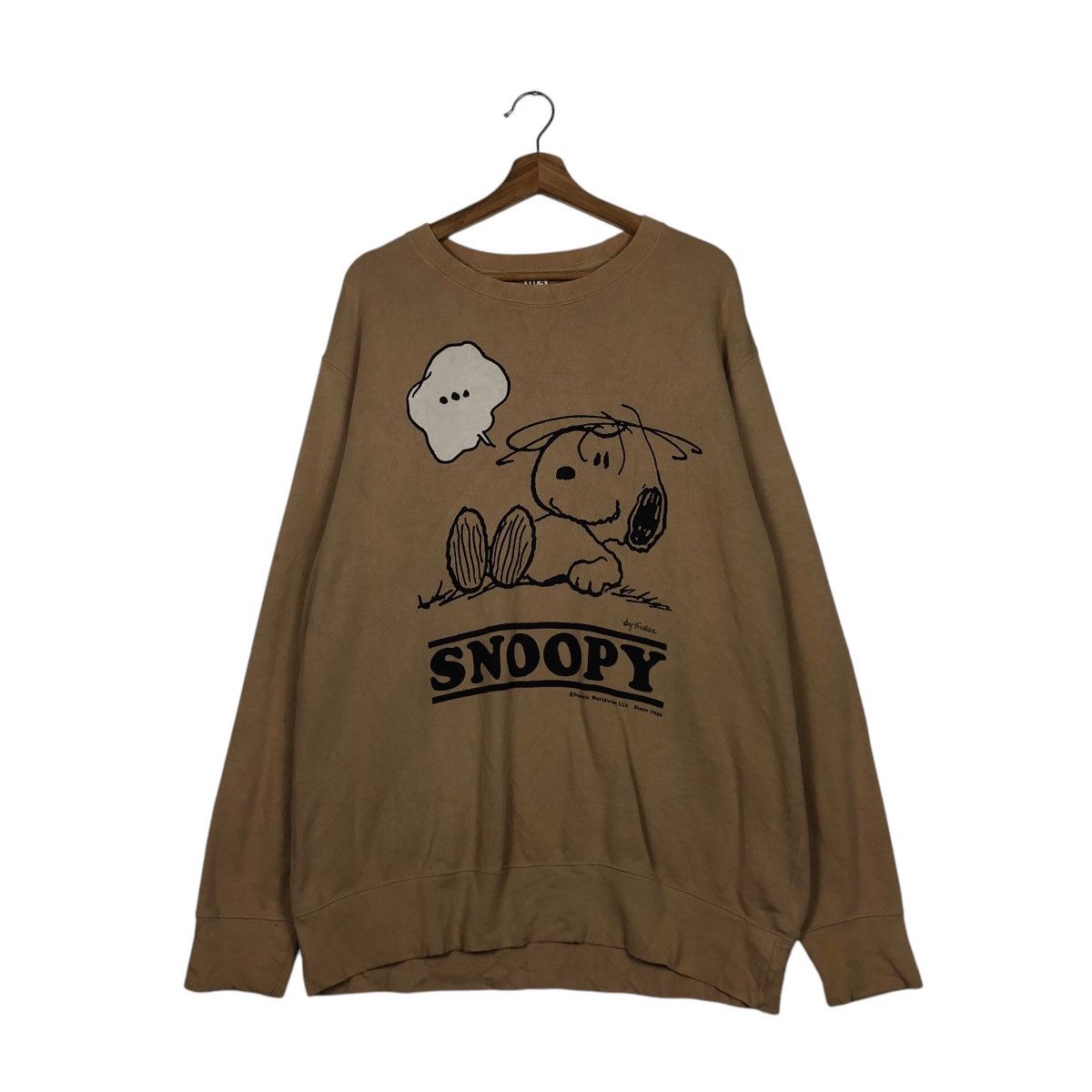 Japanese Brand 📌Vintage Sweatshirt Peanuts Snoopey Big Logo Design Size US XL / EU 56 / 4 - 2 Thumbnail