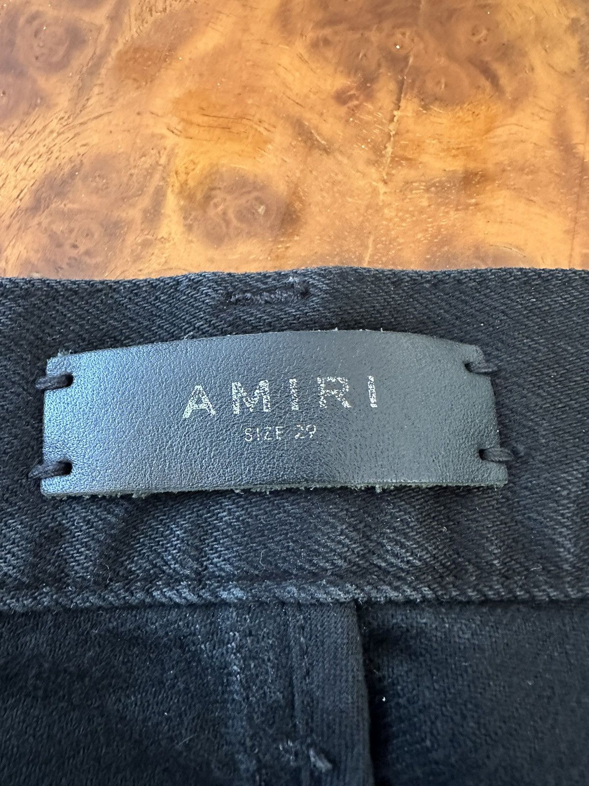 Amiri Black distressed denim shorts Size US 29 - 5 Thumbnail