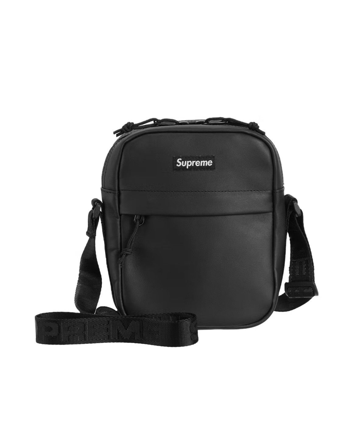 Supreme Supreme Leather Shoulder Bag Black FW23 Size ONE SIZE - 2 Thumbnail