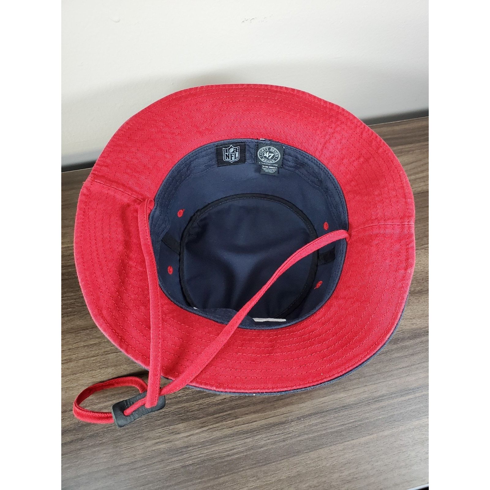 47 Brand × NFL NEW ENGLAND PATRIOTS LEGACY BUCKET HAT FOOTBALL FISHING CAP Size ONE SIZE - 7 Thumbnail
