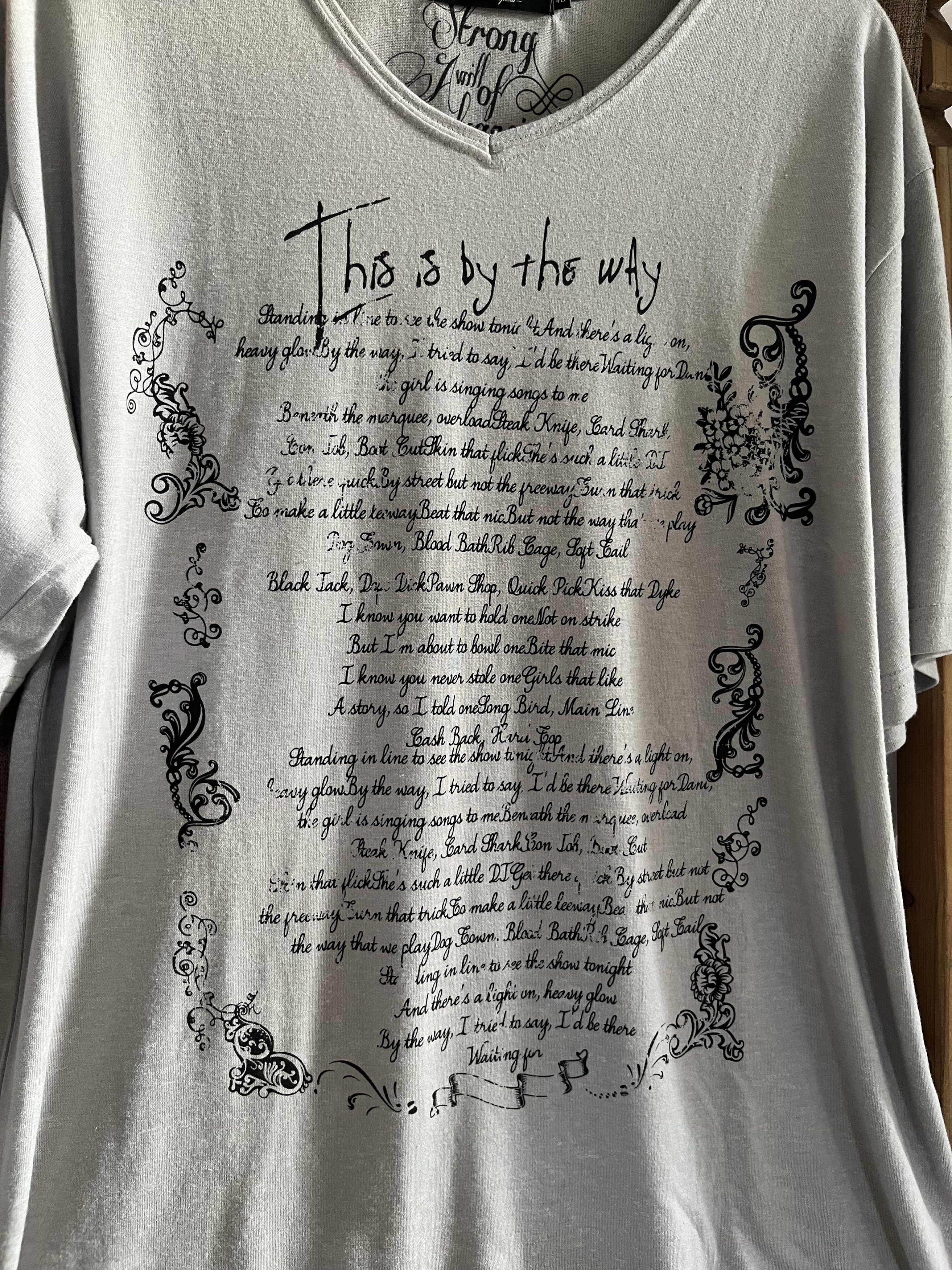 Hysteric Glamour × If Six Was Nine × Japanese Brand Japanese Brand Thruxton Poem Short Sleeve T-Shirt Size US XL / EU 56 / 4 - 2 Thumbnail