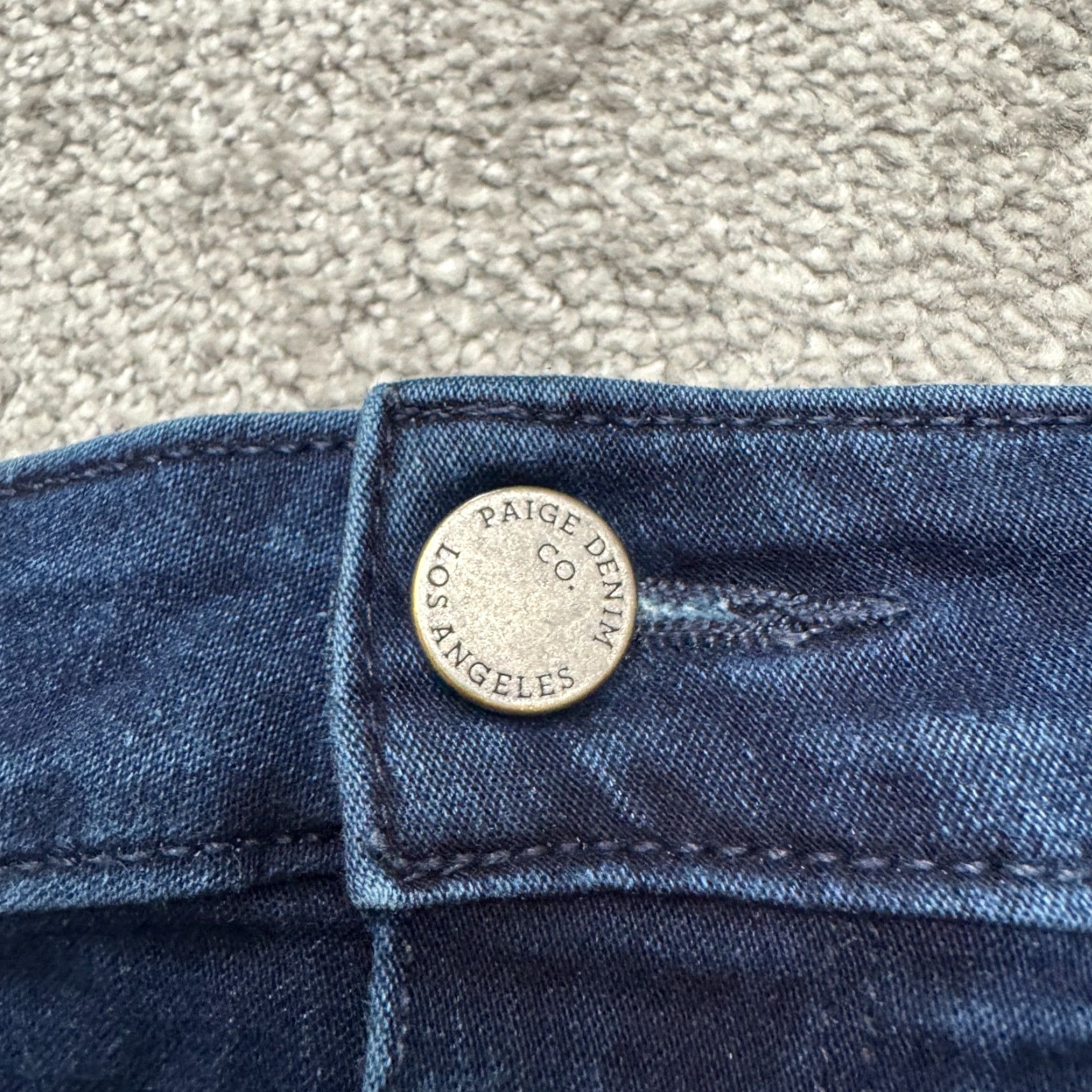 Paige Paige Verdugo Ankle Jeans Womens 28 Denim Blue Dark Wash Mid Rise Slim 5-Pocket Size 28" / US 6 / IT 42 - 3 Thumbnail