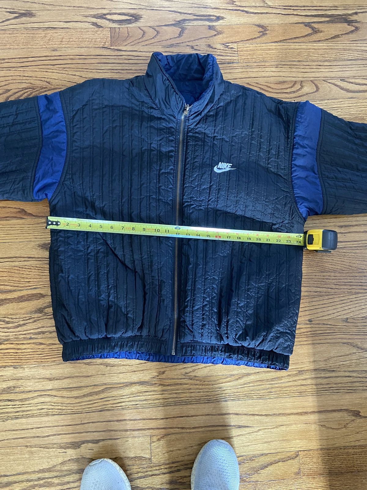 Vintage Nike big swoosh reversible jacket