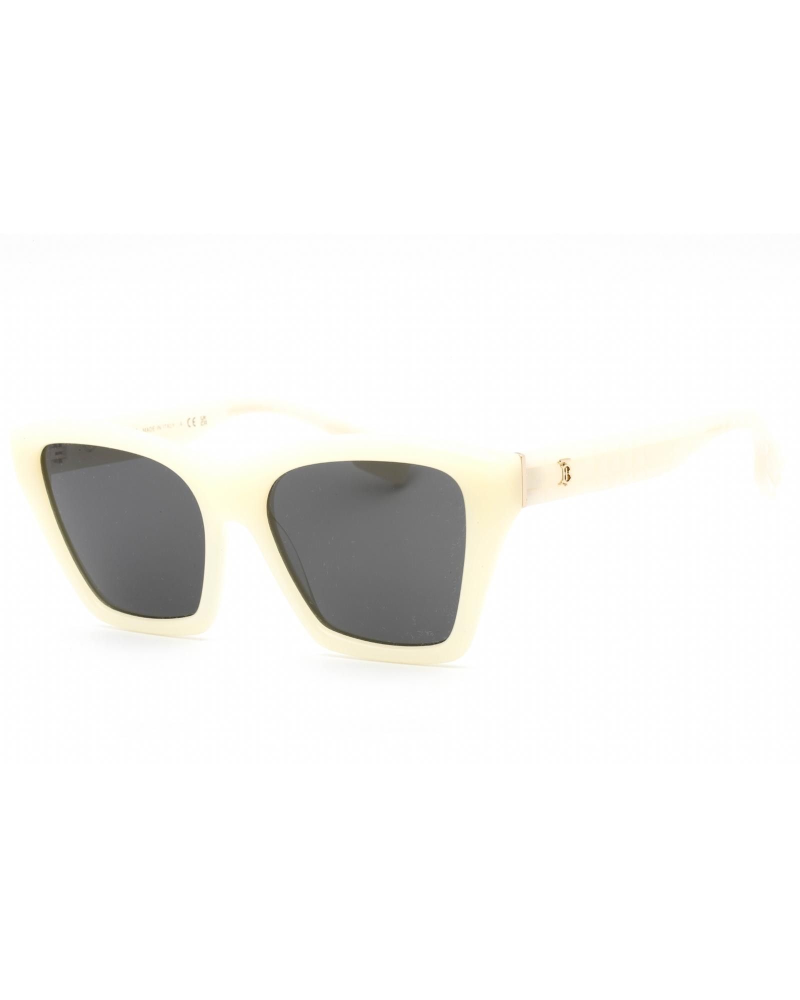 image of Burberry 0Be4391 Sunglasses Yellow / Dark Grey, Women's