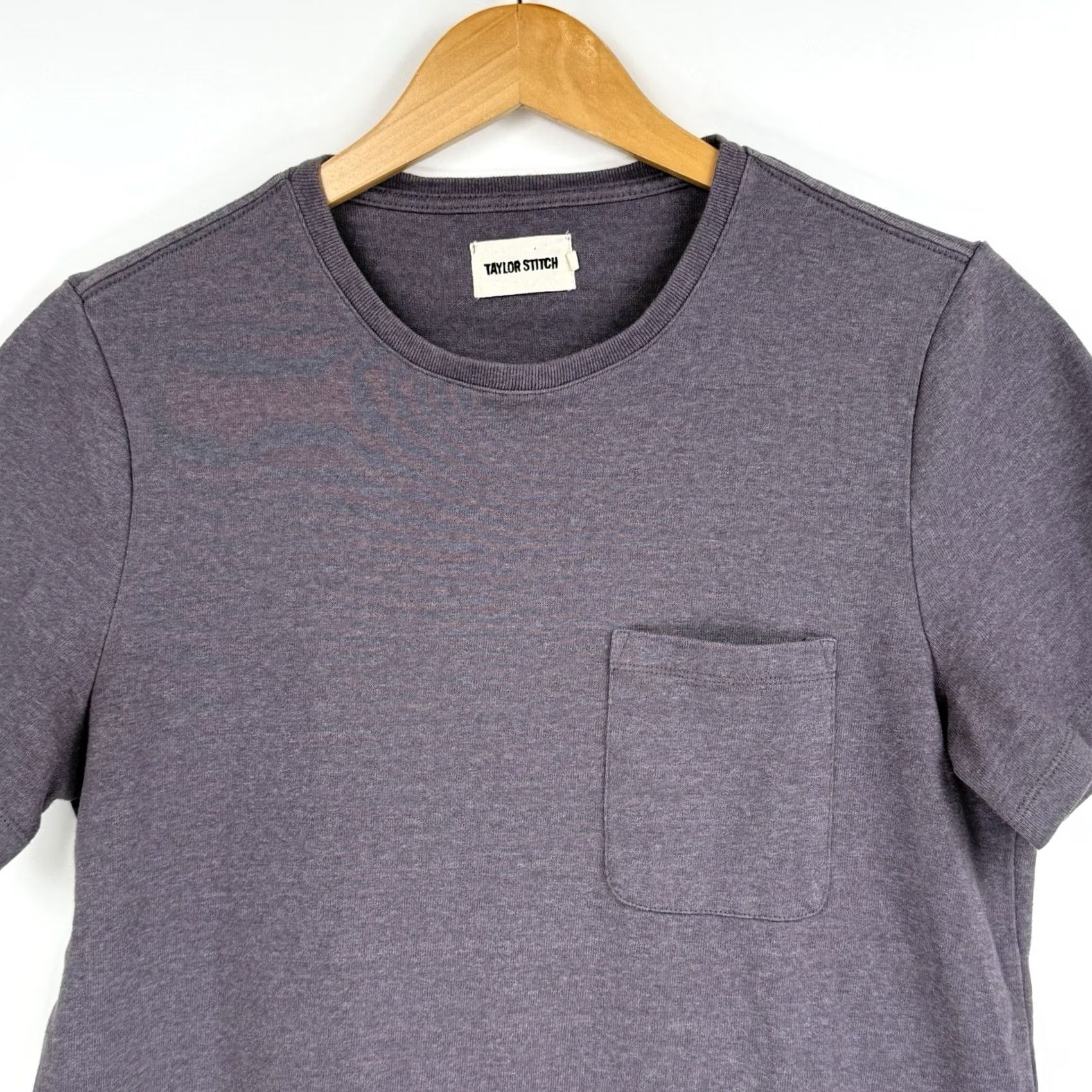 Taylor Stitch Taylor Stitch Mens T-Shirt Shirt 38 Plum Thick Cotton Heavy Bag Pocket Crew Neck Short Sleeve Adult Purple 90s? Size US M / EU 48-50 / 2 - 2 Thumbnail
