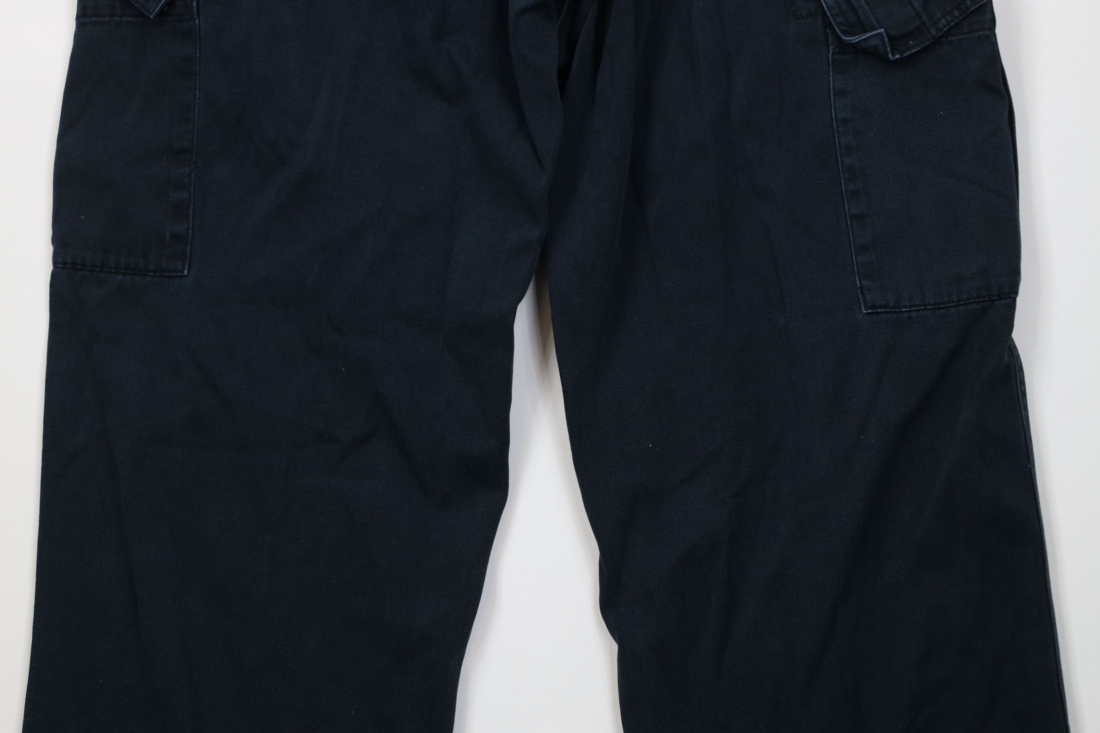 Vintage Vintage 90s Y2K Streetwear Baggy Wide Leg Cargo Pants Blue Size US 34 / EU 50 - 14 Thumbnail