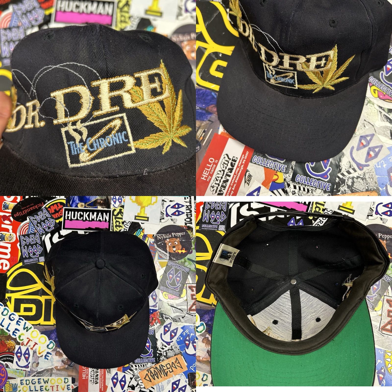 Vintage VINTAGE Dr. Dre The Chronic Rap Album Promo Music SnapBack Hat GEM 1992 90s Unisex Adults Black Adjustable One Size Fits Most Mens Womens Boys Girls Size ONE SIZE - 8 Thumbnail