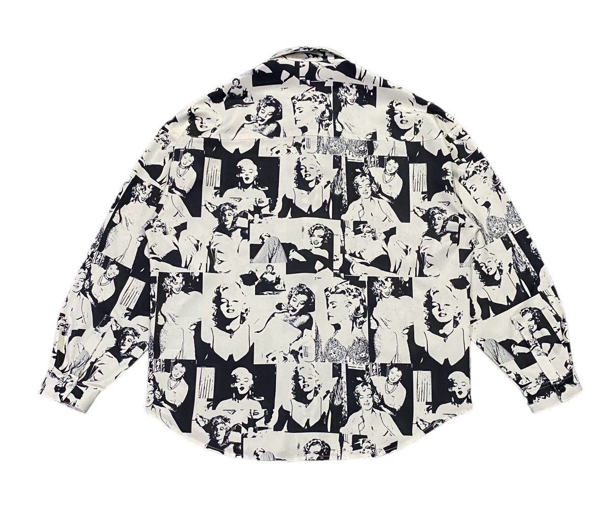 Japanese Brand Marilyn Monroe Fullprint Photo Callage Graphic Long Sleeve Size US M / EU 48-50 / 2 - 3 Thumbnail