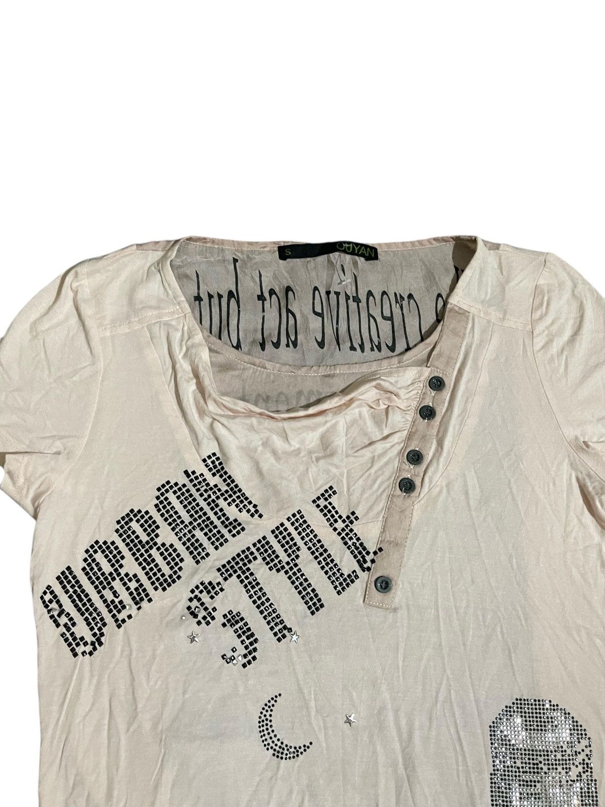 Japanese Brand Y2K Ouyan If Six Was Nine Style Poem T Shirt Size US M / EU 48-50 / 2 - 7 Thumbnail