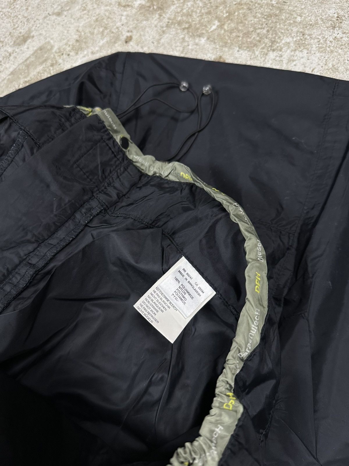 Diesel × Vintage Vintage 90s Diesel ParachutecH Black Track Pants Baggy Size US 34 / EU 50 - 11 Thumbnail