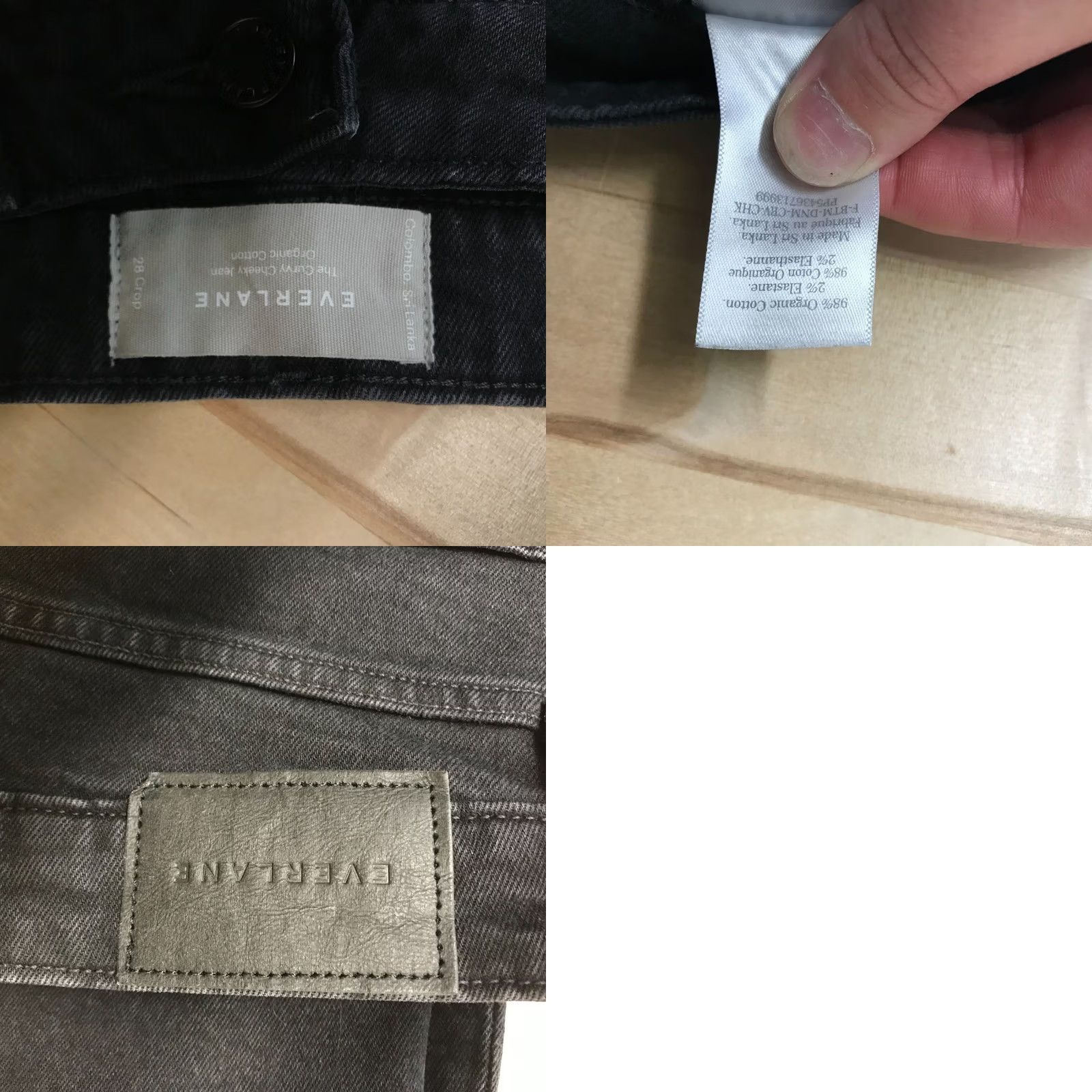 Everlane Everlane Womens 28 Black Organic Cotton The Curvy Cheeky Jeans Size 28" / US 6 / IT 42 - 8 Thumbnail