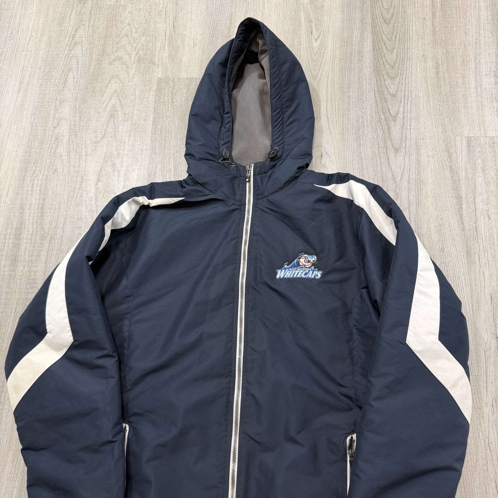 Vintage Vintage West Michigan Whitecaps Jacket Men's Medium Blue Size US M / EU 48-50 / 2 - 2 Thumbnail