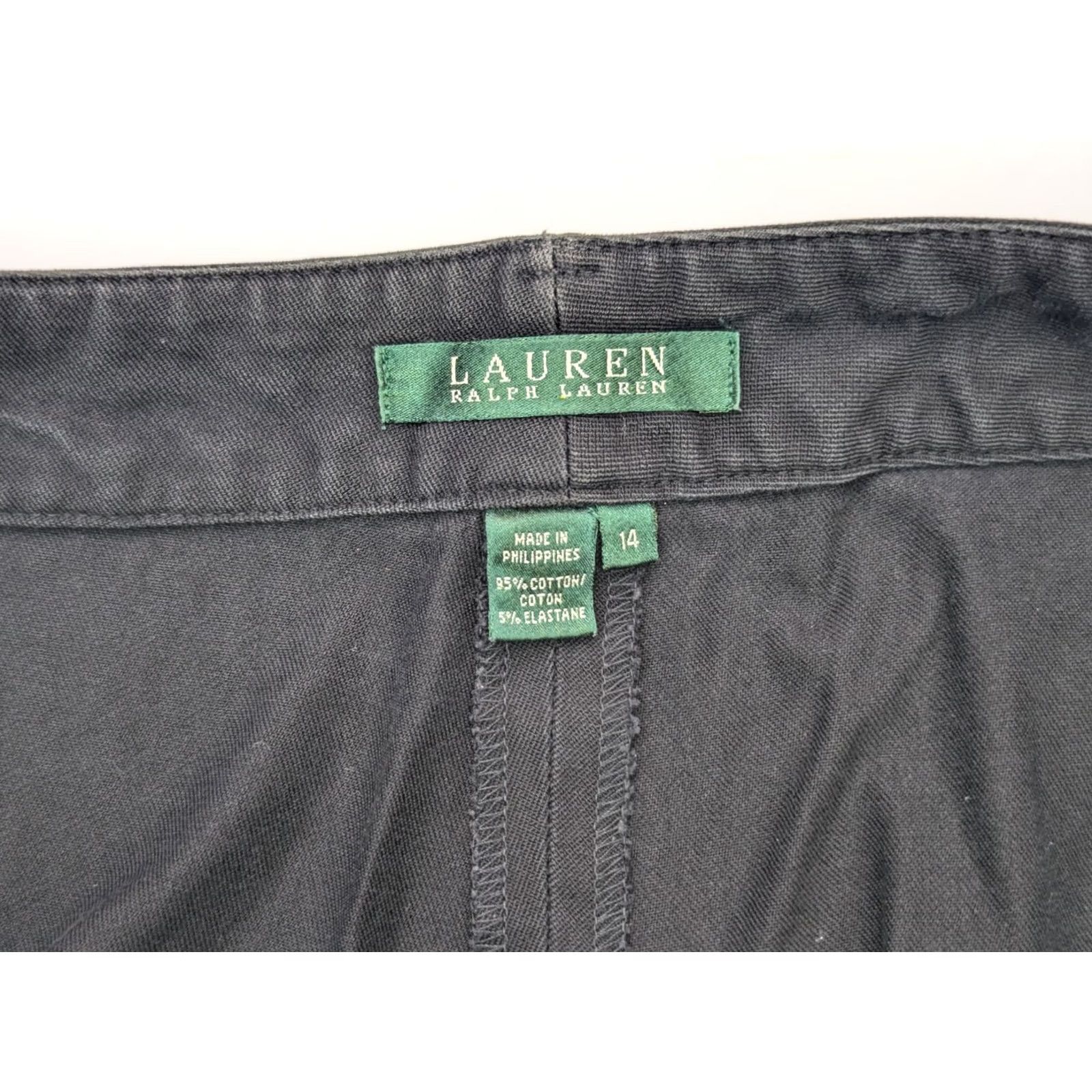 Ralph Lauren Lauren Ralph Lauren Black Denim Jeans Straight Leg High Rise 14 Women 35x29 90s Comfort Jeans Size 36" / US 14 / IT 50 - 7 Thumbnail