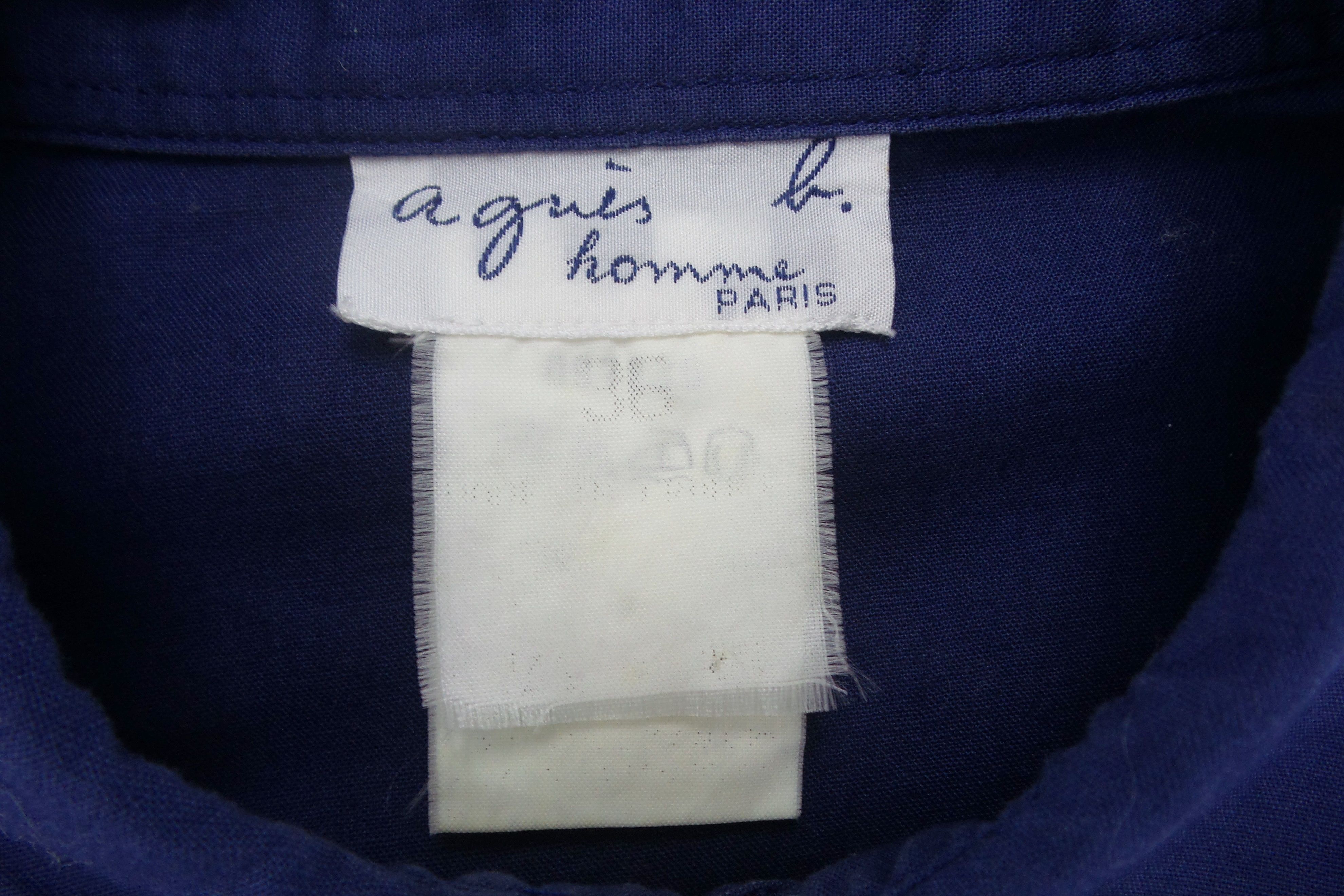 Designer × agnes b. Agnes B. Blue Single Pocket Shirts Size US M / EU 48-50 / 2 - 3 Thumbnail