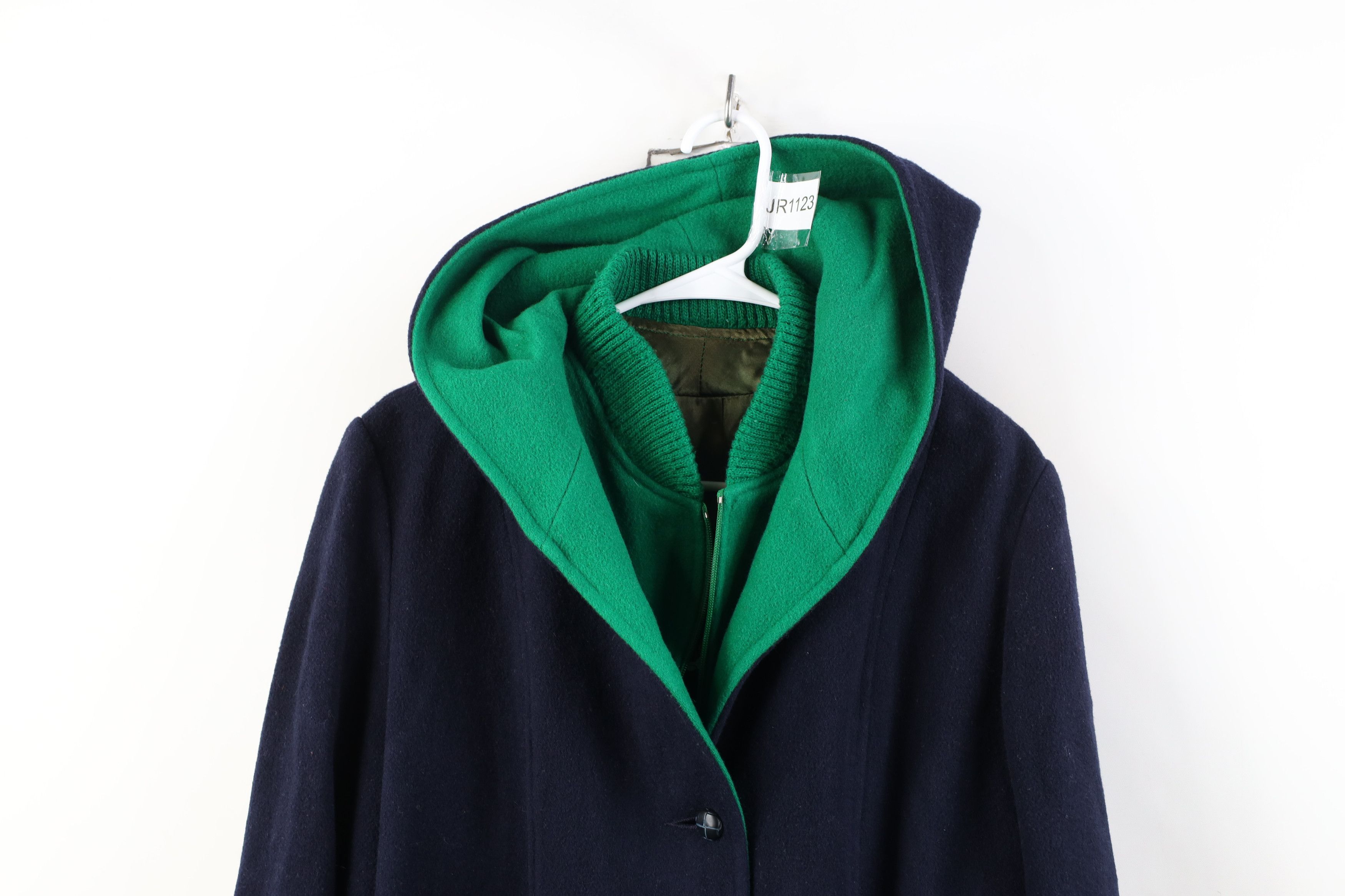 Vintage Vintage 50s 60s Streetwear Button Jacket Coat Navy Blue USA Size XL / US 12-14 / IT 48-50 - 2 Thumbnail