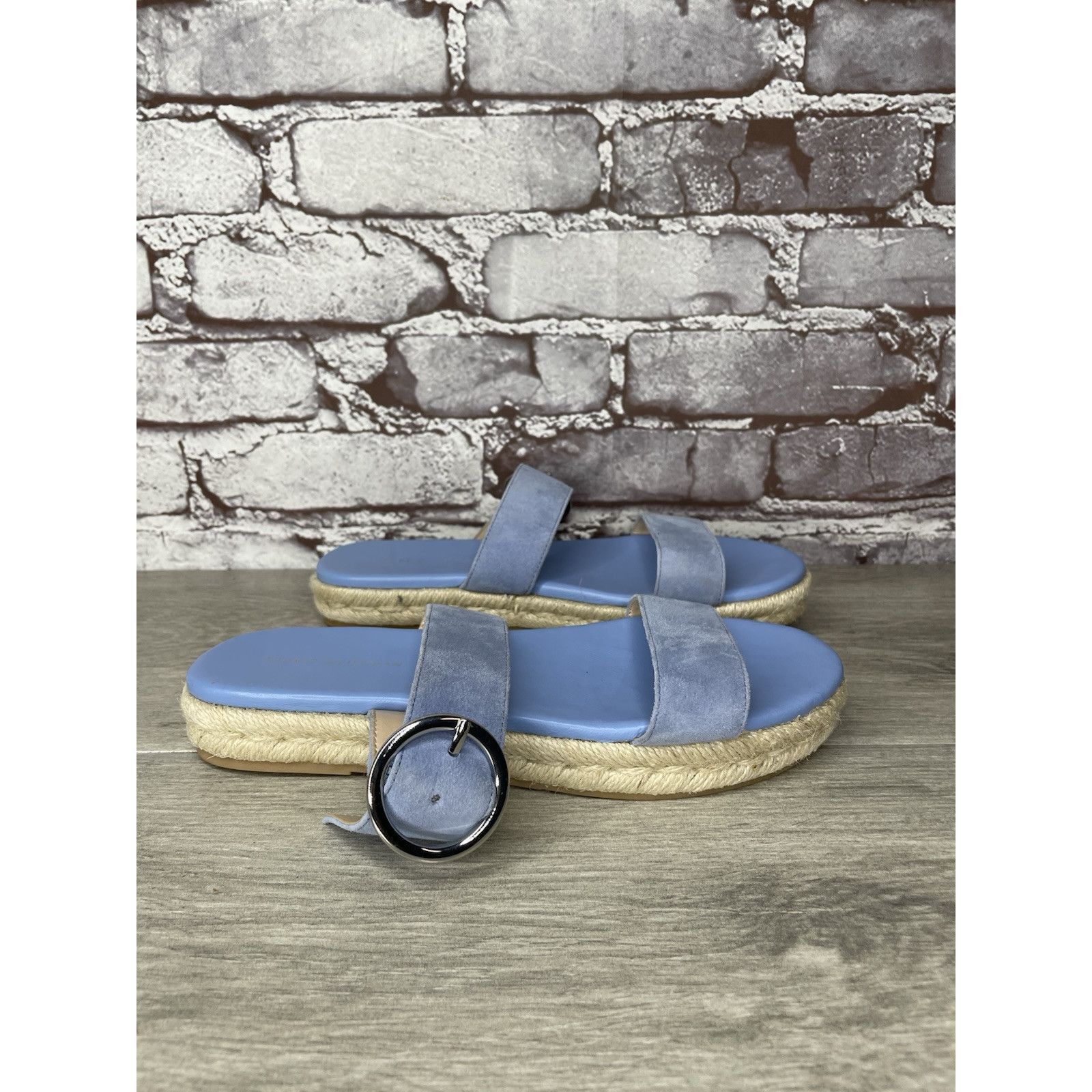 Stuart Weitzman Stuart Weitzman Periwinkle Blue Suede Leather Espadrille San Size US 6 / IT 36 - 19 Thumbnail